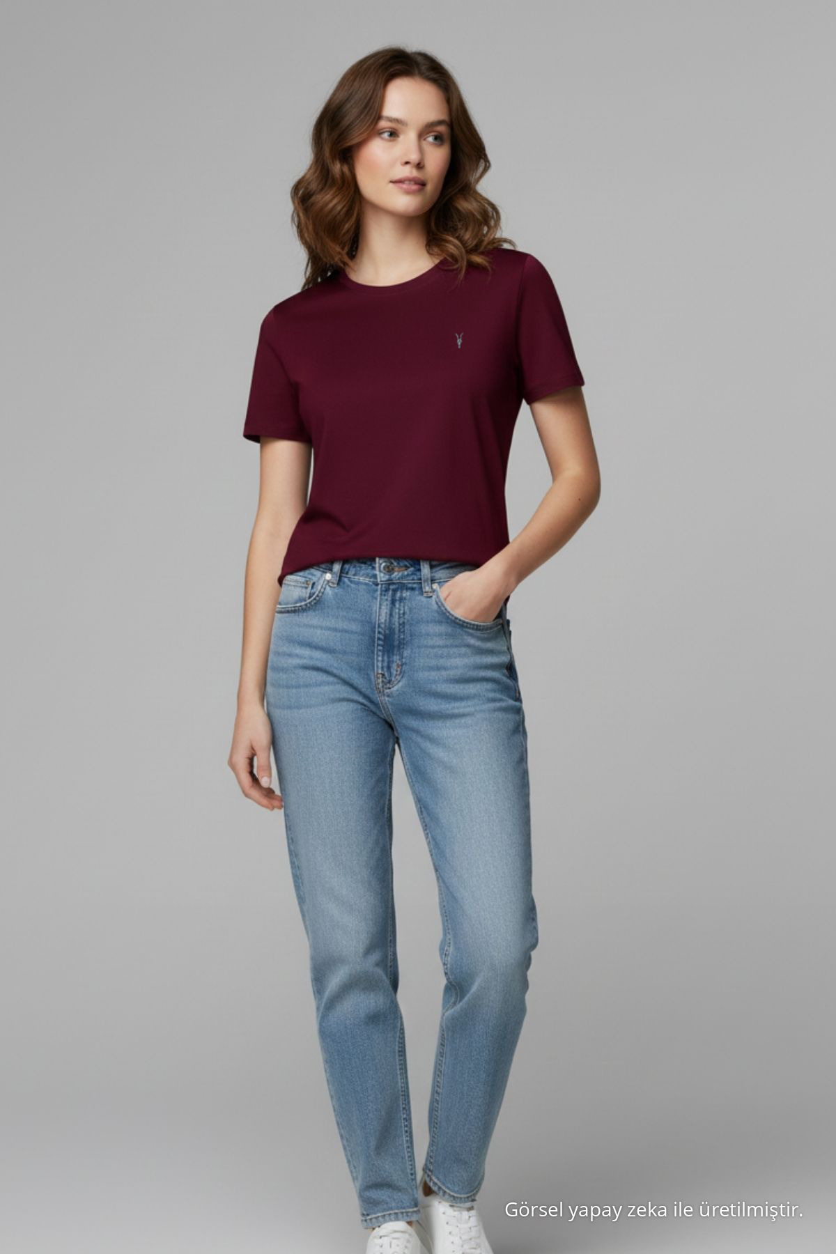 Erkek Bisiklet Yaka Slim Basic 3 Lü Tişört Beyaz 5