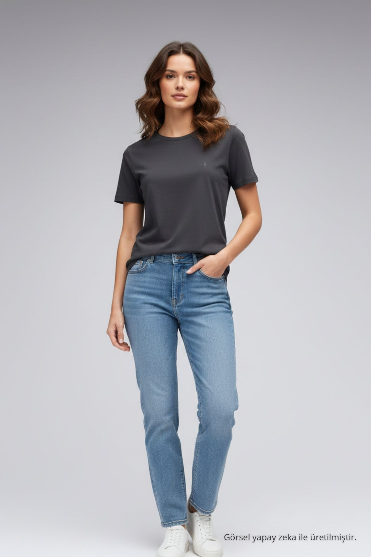 Erkek Bisiklet Yaka Slim Basic 3 Lü Tişört Beyaz 6