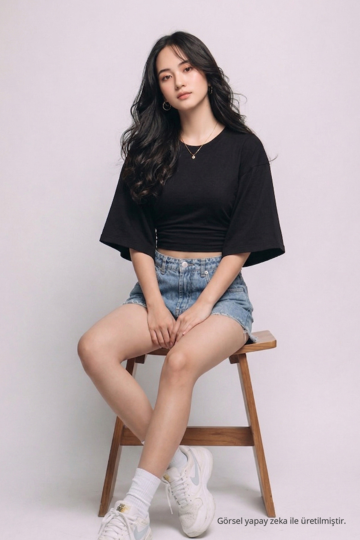 Kadın Trend Yazlık Şık 5 Li Crop Bluz Beyaz 8