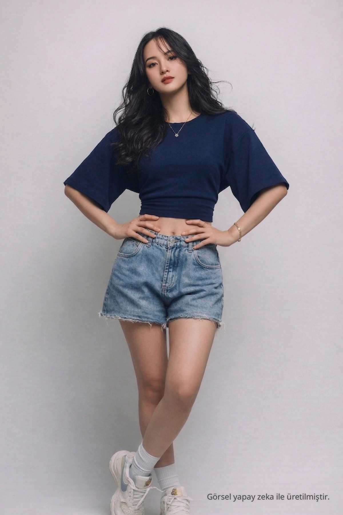 Kadın Trend Yazlık Şık 5 Li Crop Bluz Kahve 6