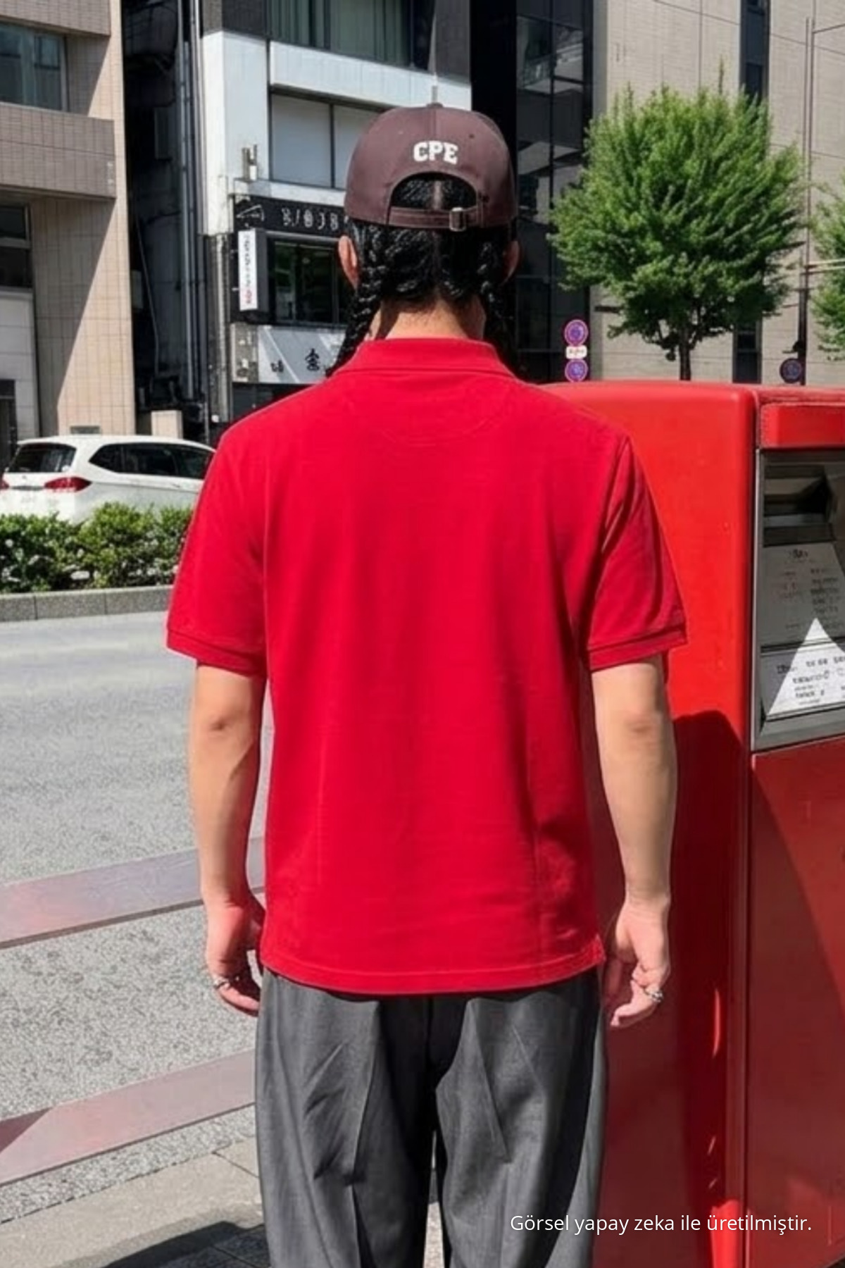 Erkek Straight Fit Kırmızı Polo Yaka Tişört 5