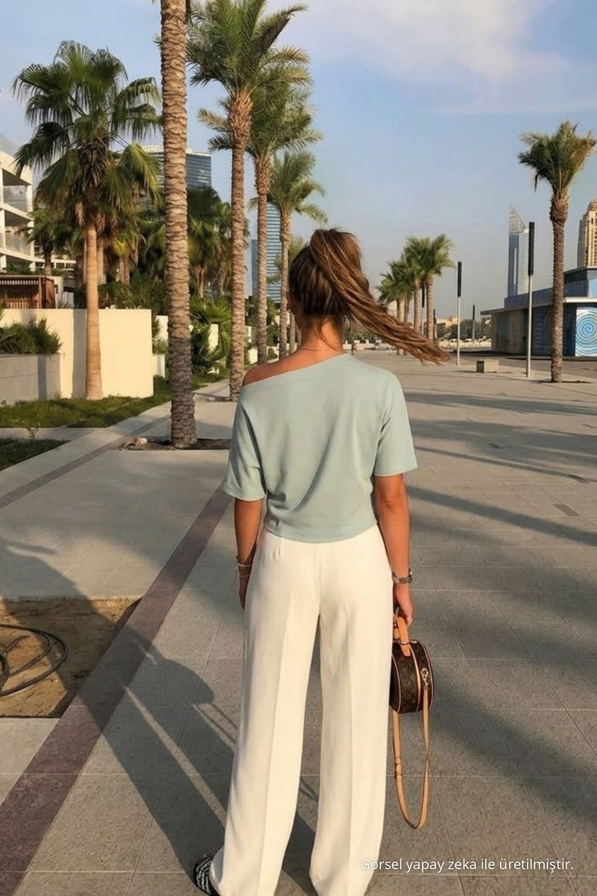 Kadın Günlük Slim Basic Gri Bluz 5