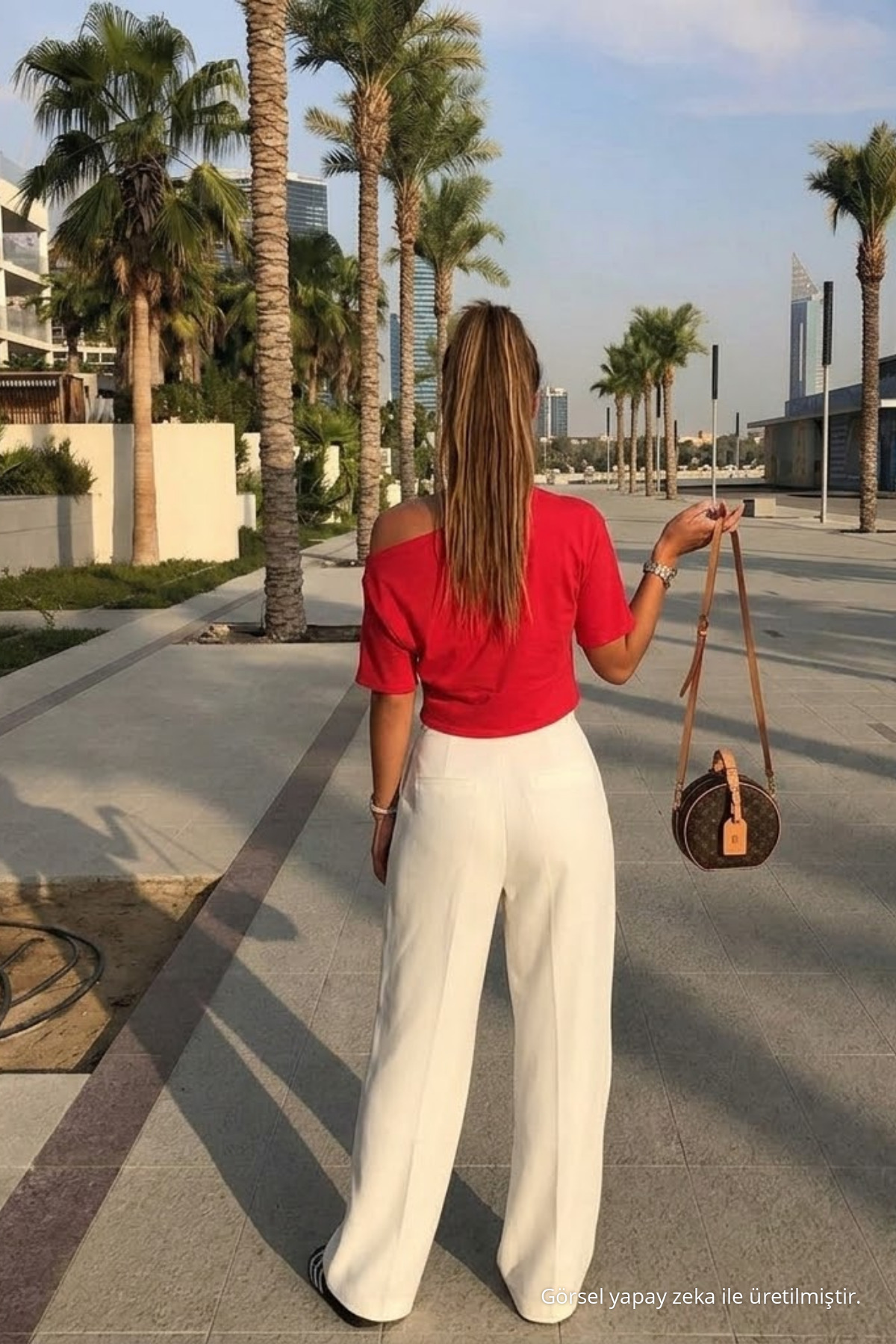 Kadın Günlük Slim Basic Kırmızı Bluz 5