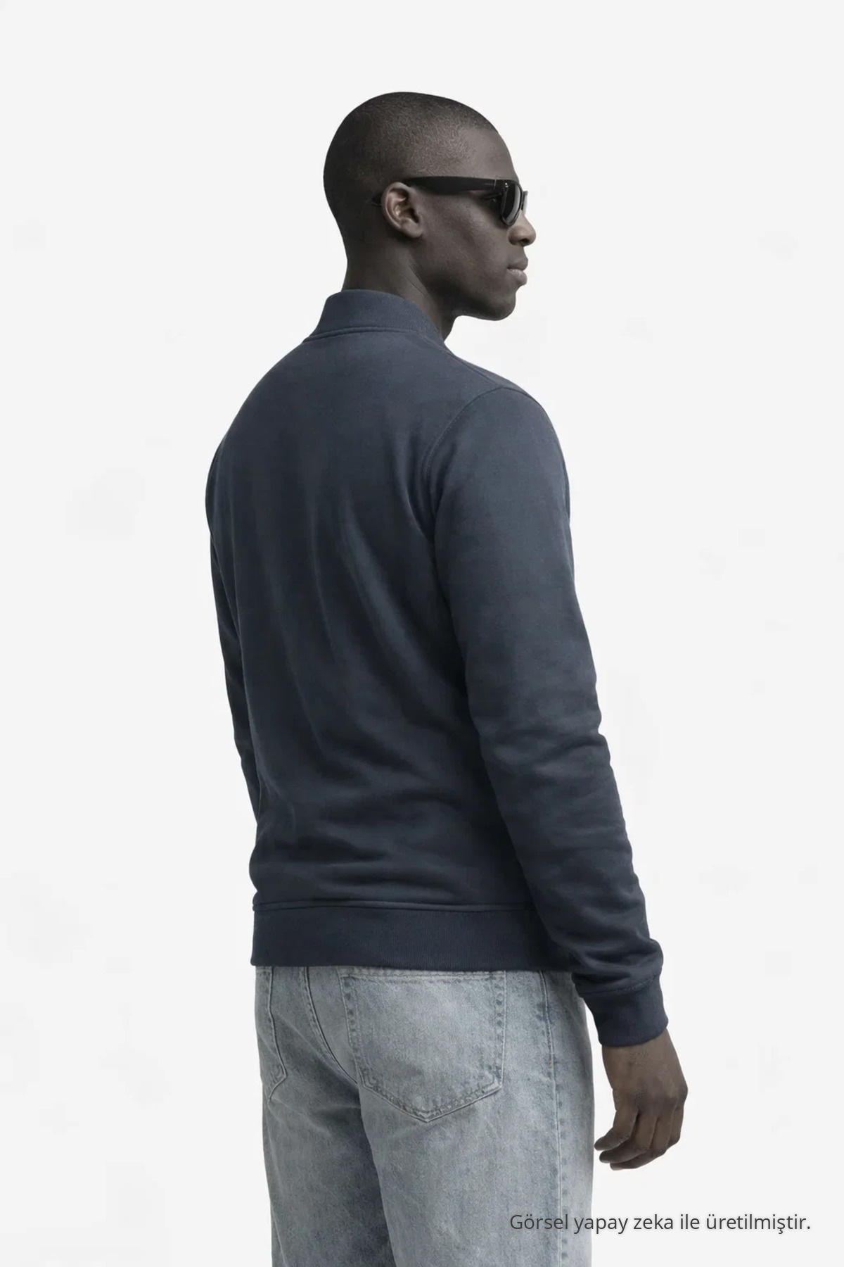 Erkek Hakim Yaka Kışlık Füme Sweatshirt 6