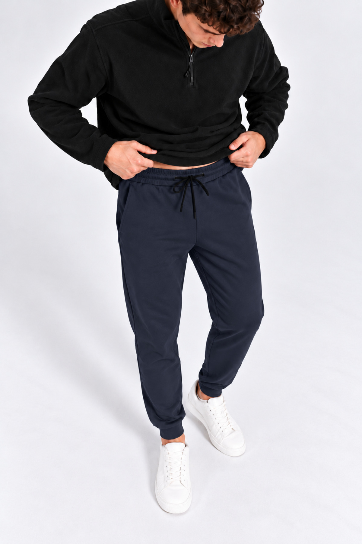 Erkek Lastikli Jogger Füme Eşofman Altı 4
