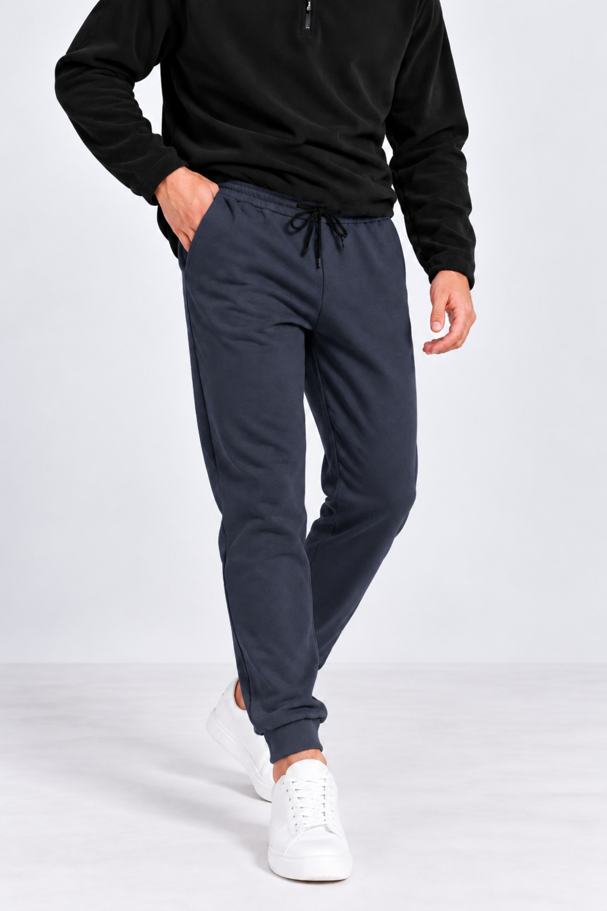 Erkek Lastikli Jogger Füme Eşofman Altı 5