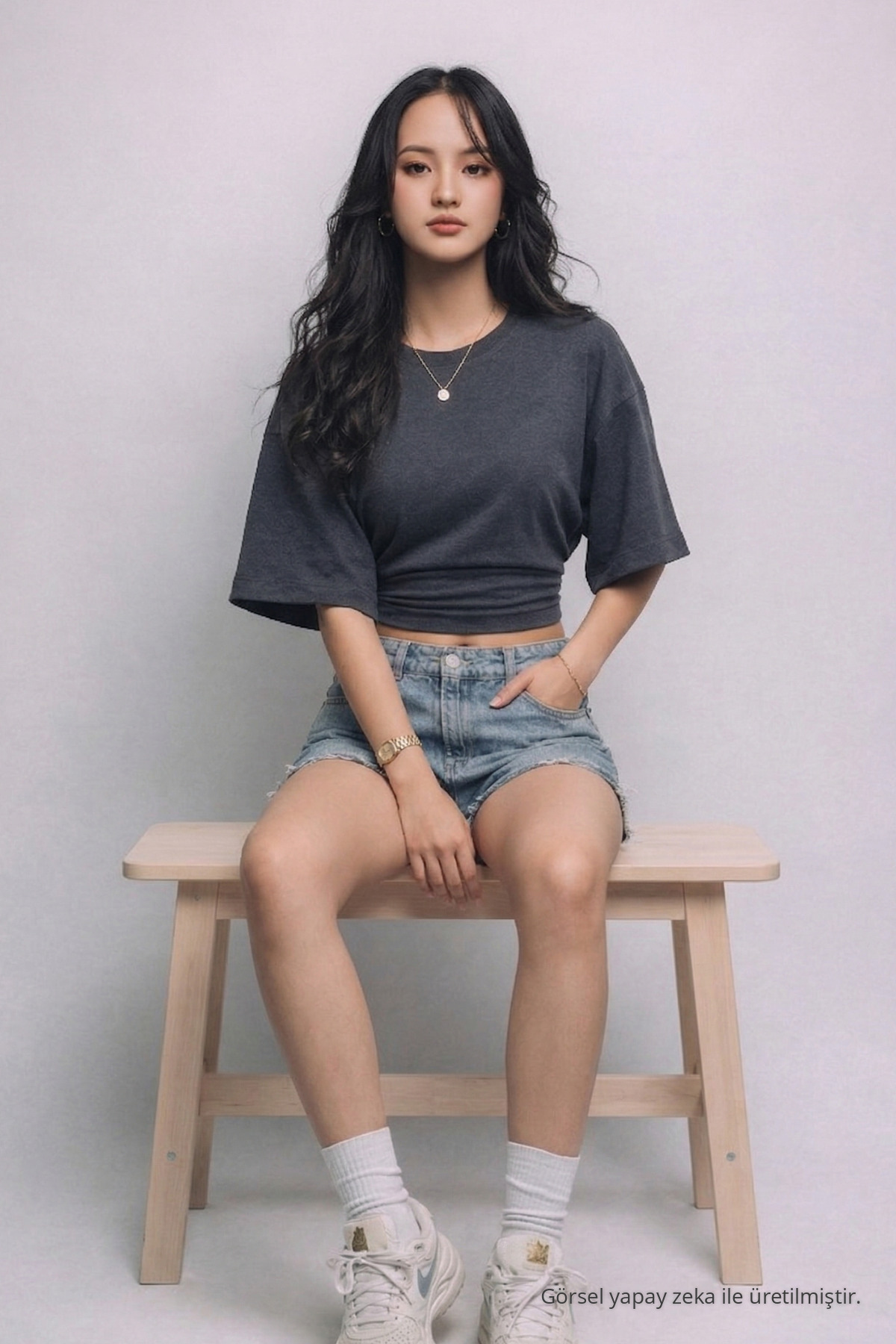 Kadın Yazlık Kısa Kollu Füme Crop Bluz 6
