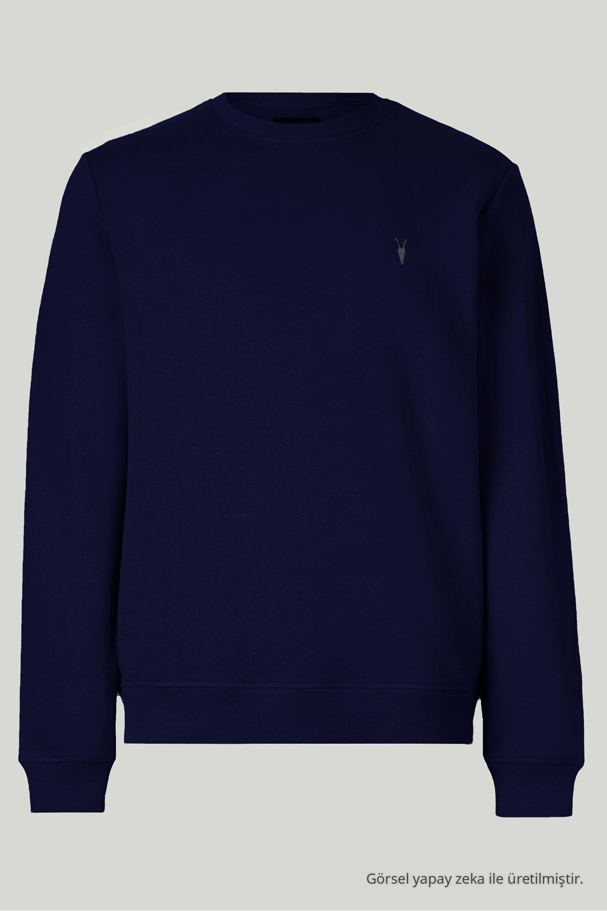 Erkek Basic Bisiklet Yaka Laci Sweatshirt LACİVERT 6