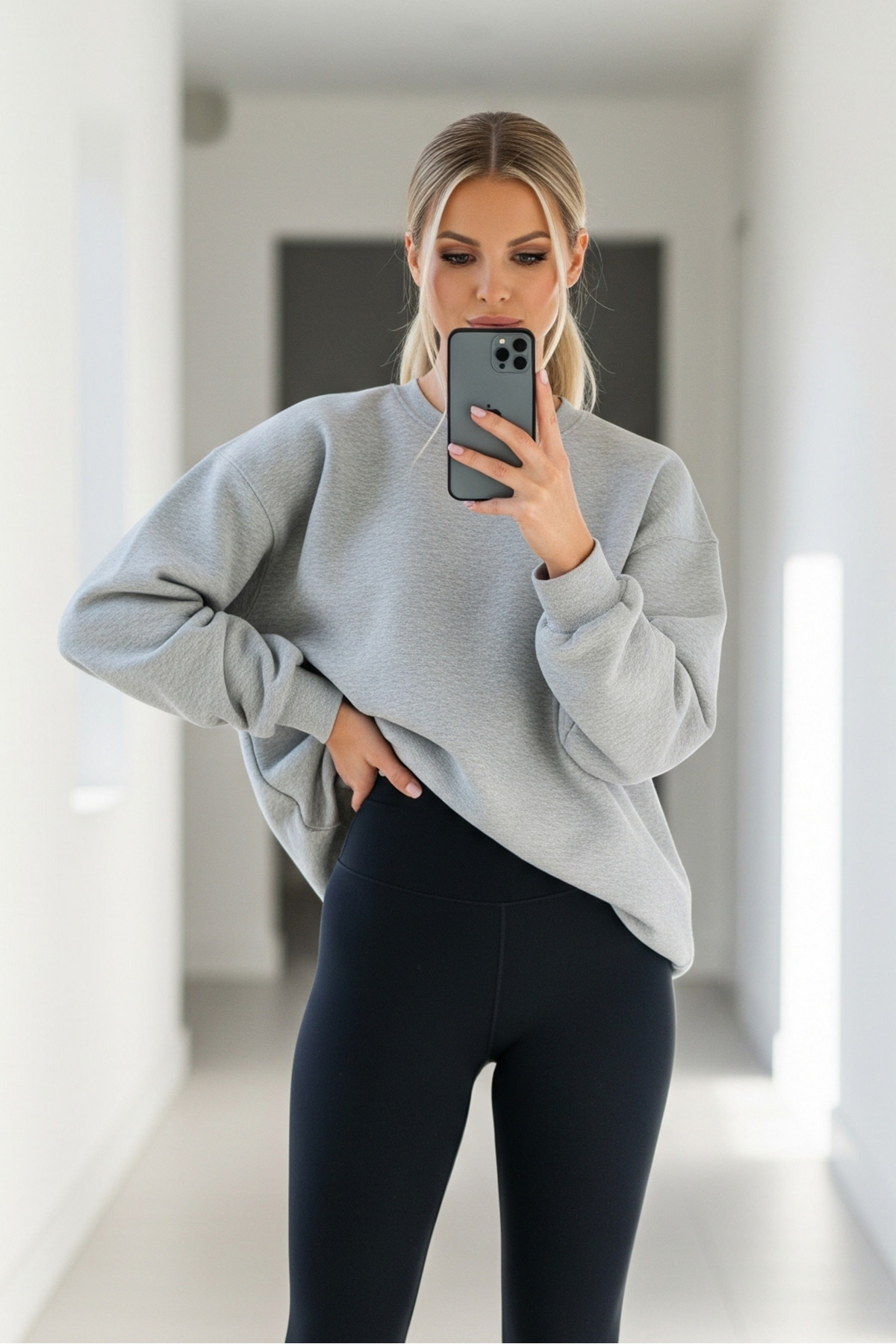 Kadın Oversize Kışlık Salaş GRIMELANJ Sweatshirt 3