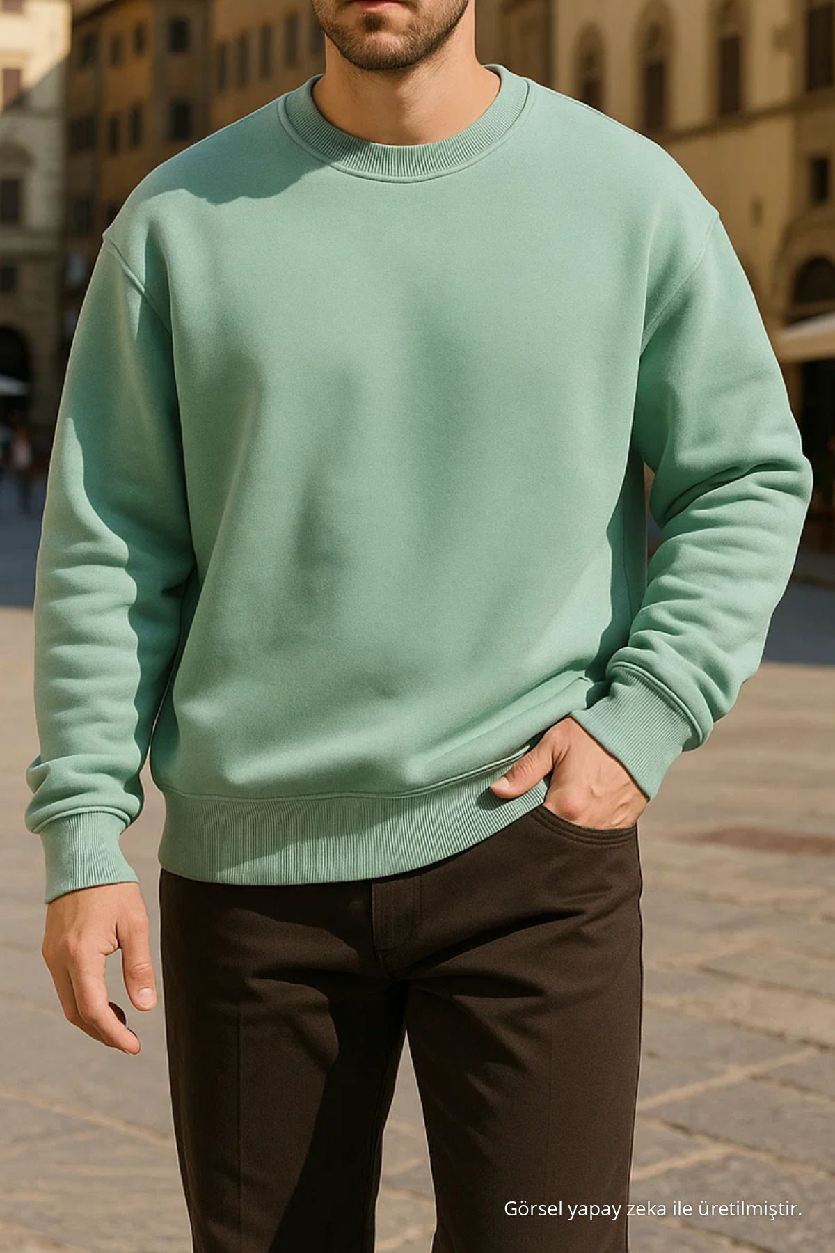 Unisex Kışlık Rahat Uzun Çağla Bol Kazak 4