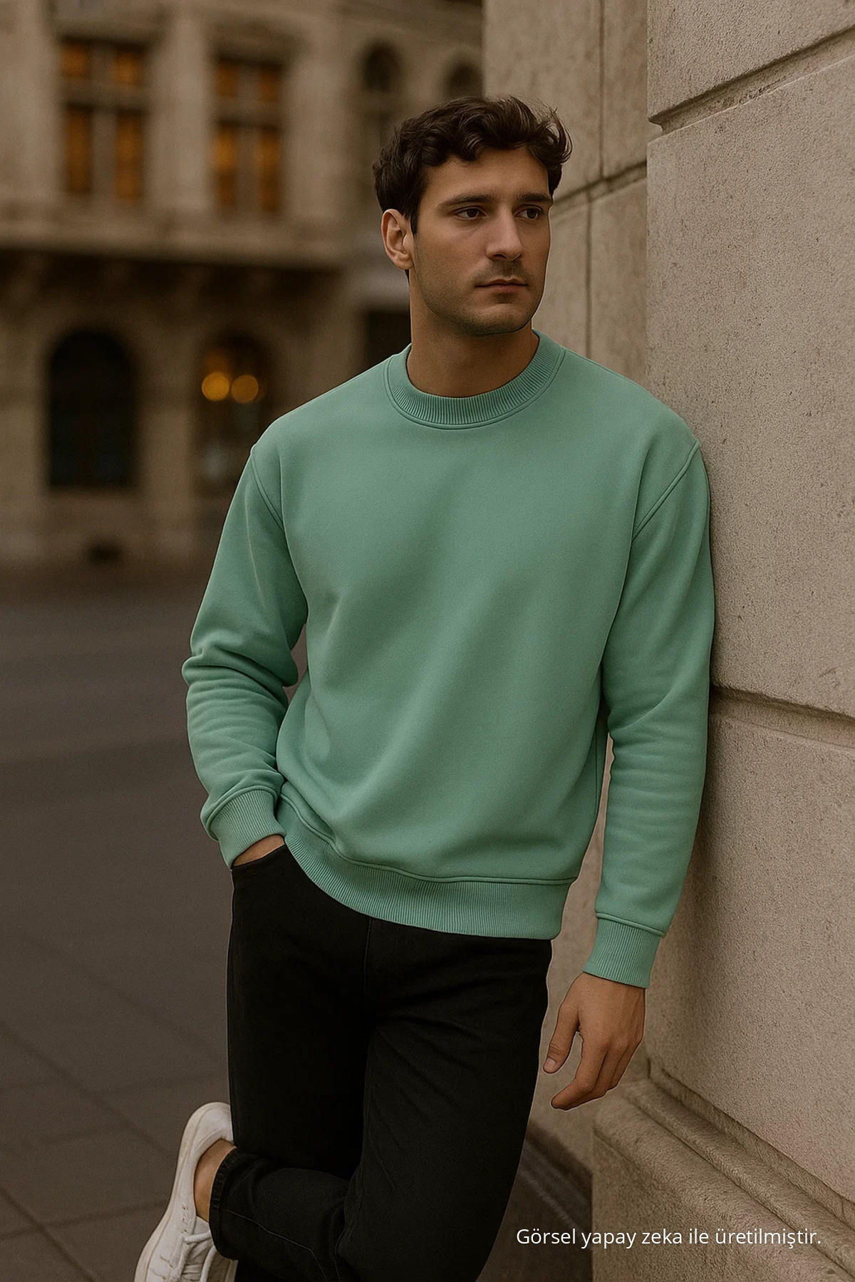 Erkek Oversize Kışlık Çağla Uzun Kazak 6