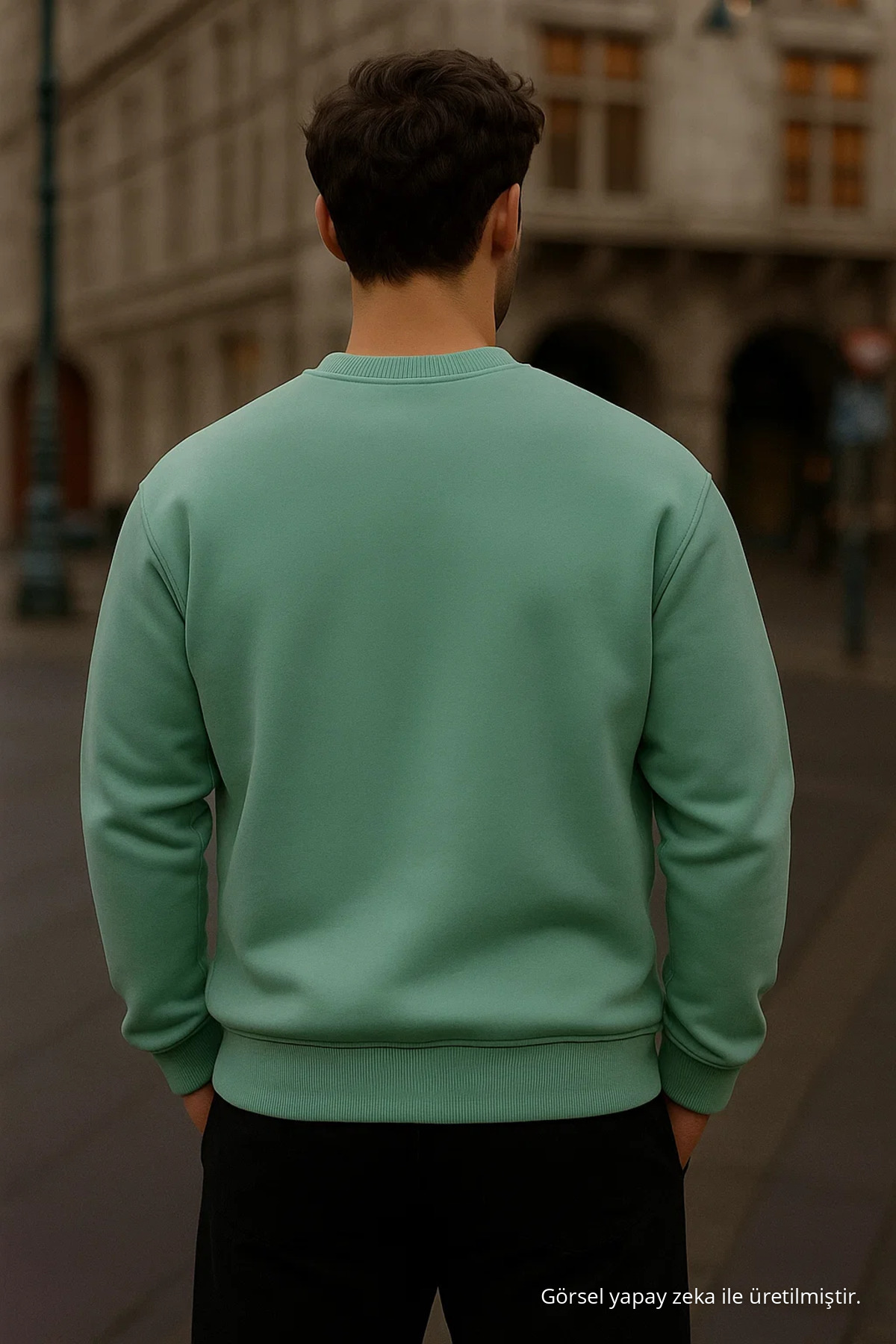 Erkek Oversize Kışlık Çağla Uzun Kazak 5