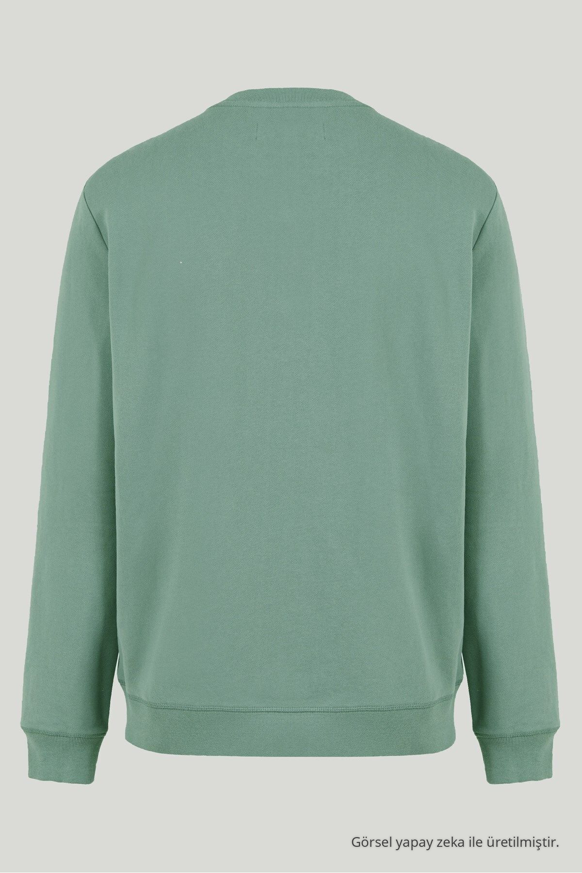 Erkek Uzun Kol Bisiklet Yaka 3 Lü Swetshirt PEMBE 6