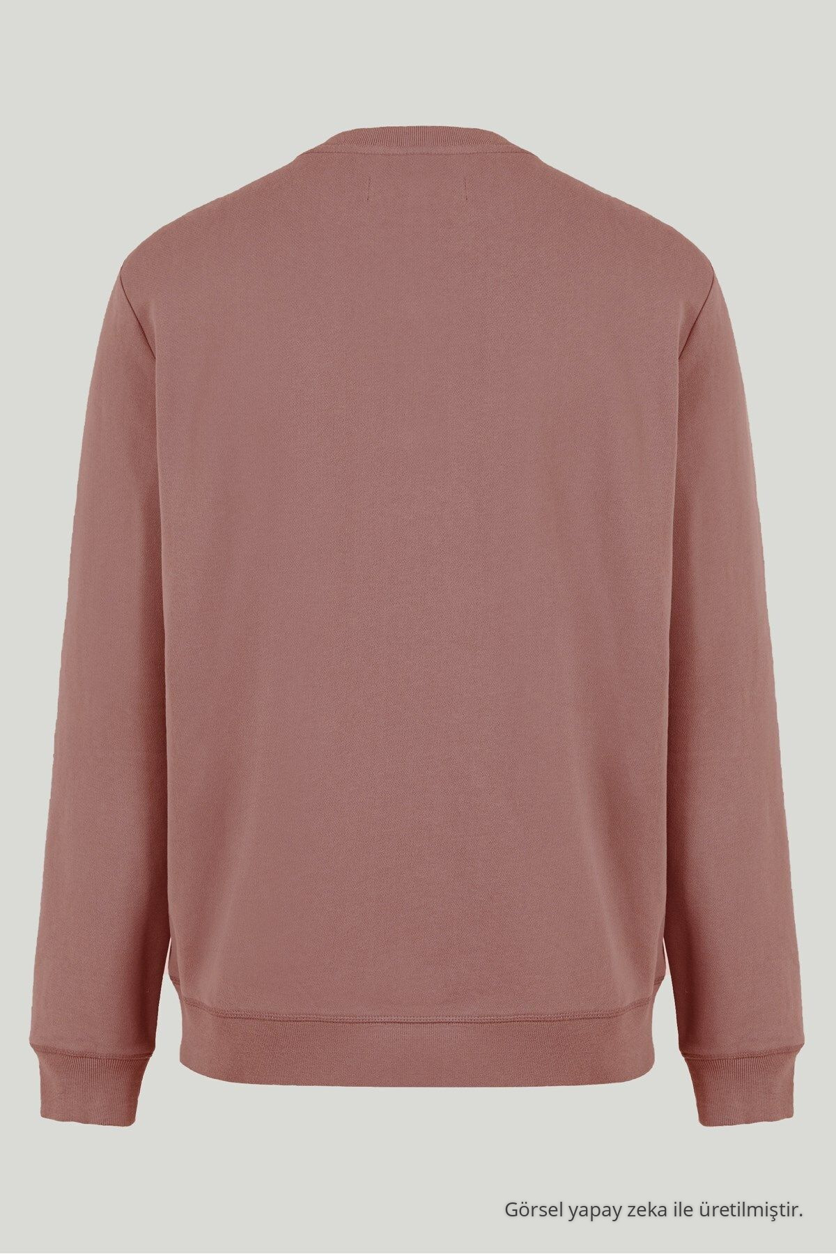 Erkek Uzun Kol Bisiklet Yaka 3 Lü Swetshirt TURUNCU 7