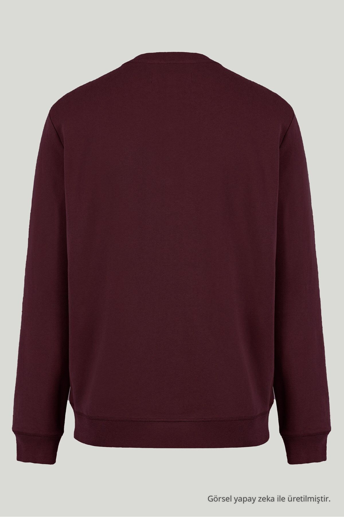Erkek Basic Rahat Günlük Bol 3 Lü Swetshirt YEŞİL 5