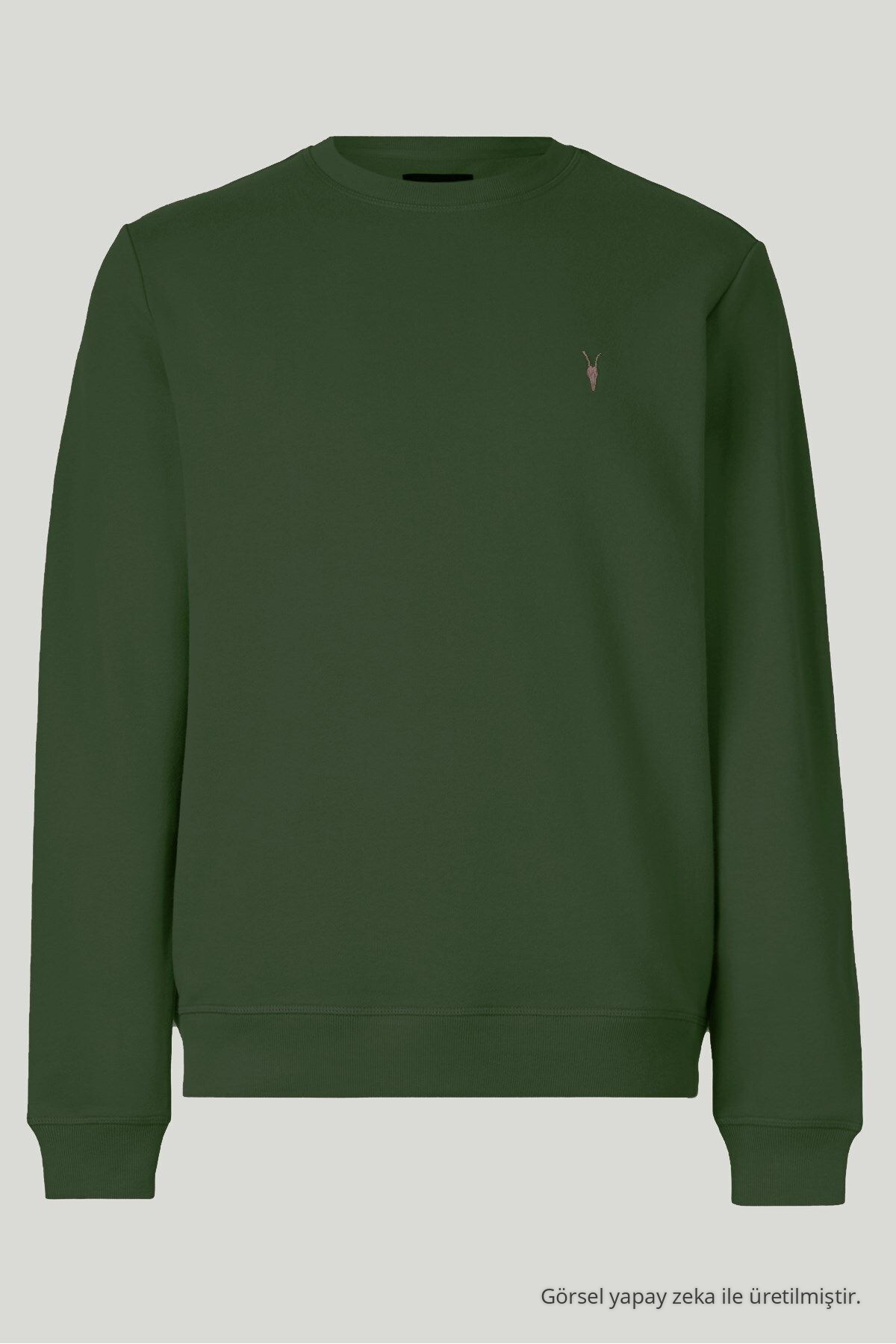 Erkek Basic Bisiklet Yaka Bol 3 Lü Swetshirt KÜF 5