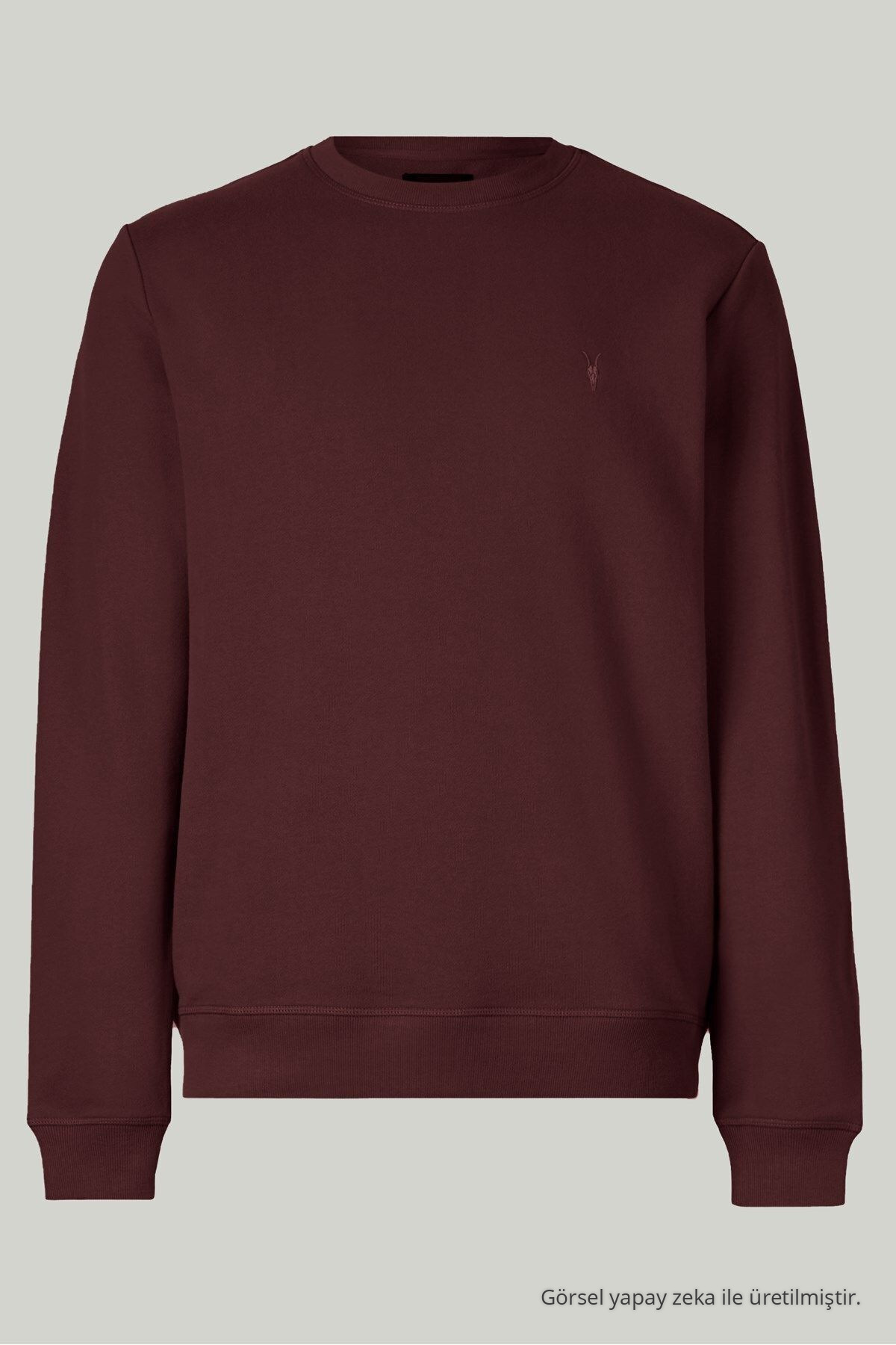 Erkek Basic Bisiklet Yaka Bol 3 Lü Swetshirt Siyah 5