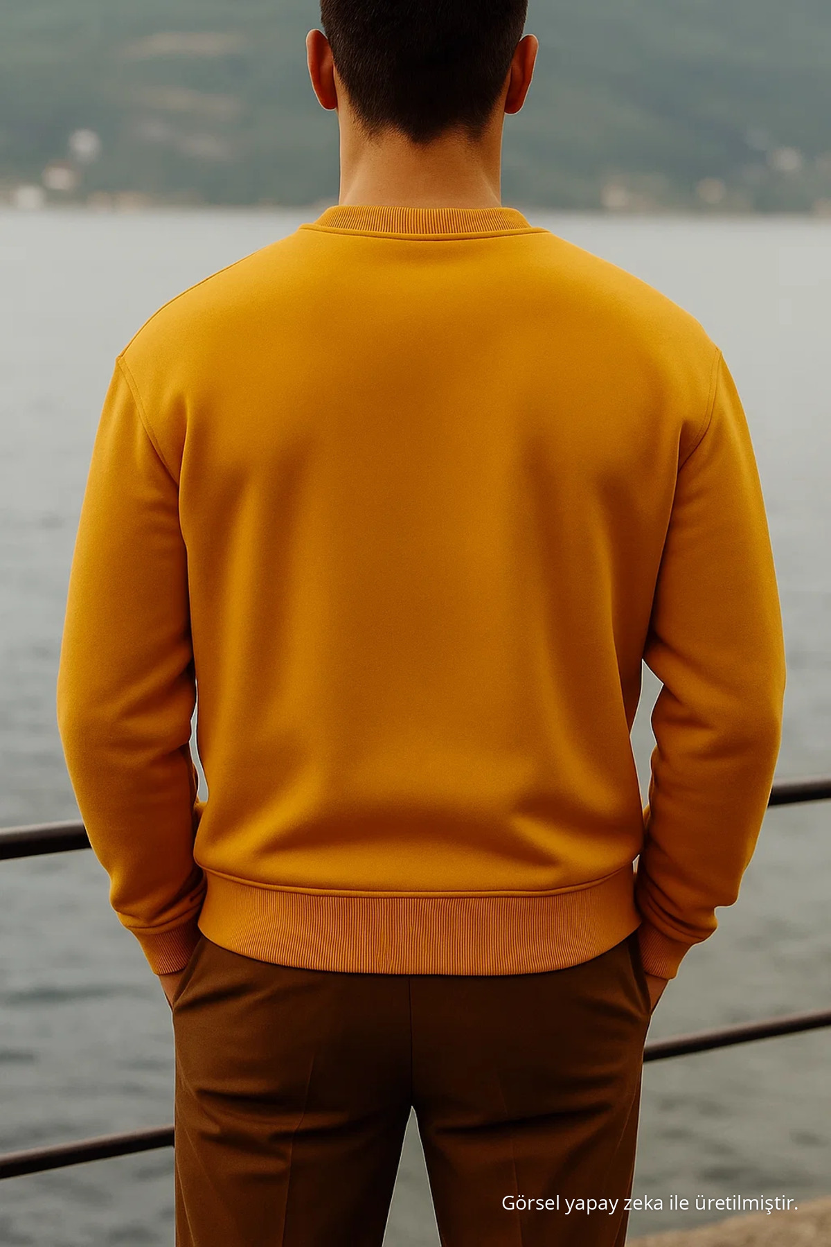 Erkek Oversize Premium Kışlık 3 Lü Kazak Kırmızı 5