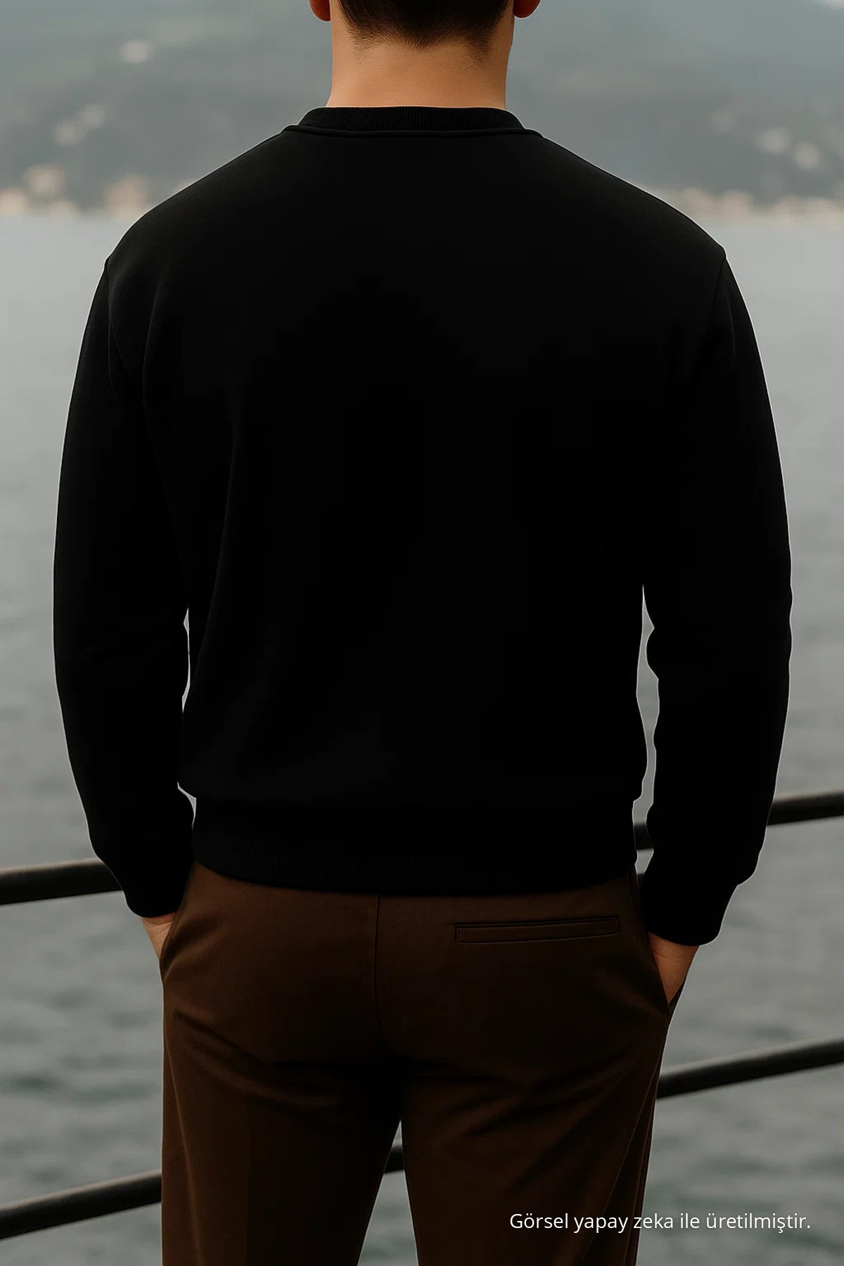 Erkek Oversize Premium Kışlık 3 Lü Kazak Pembe 7