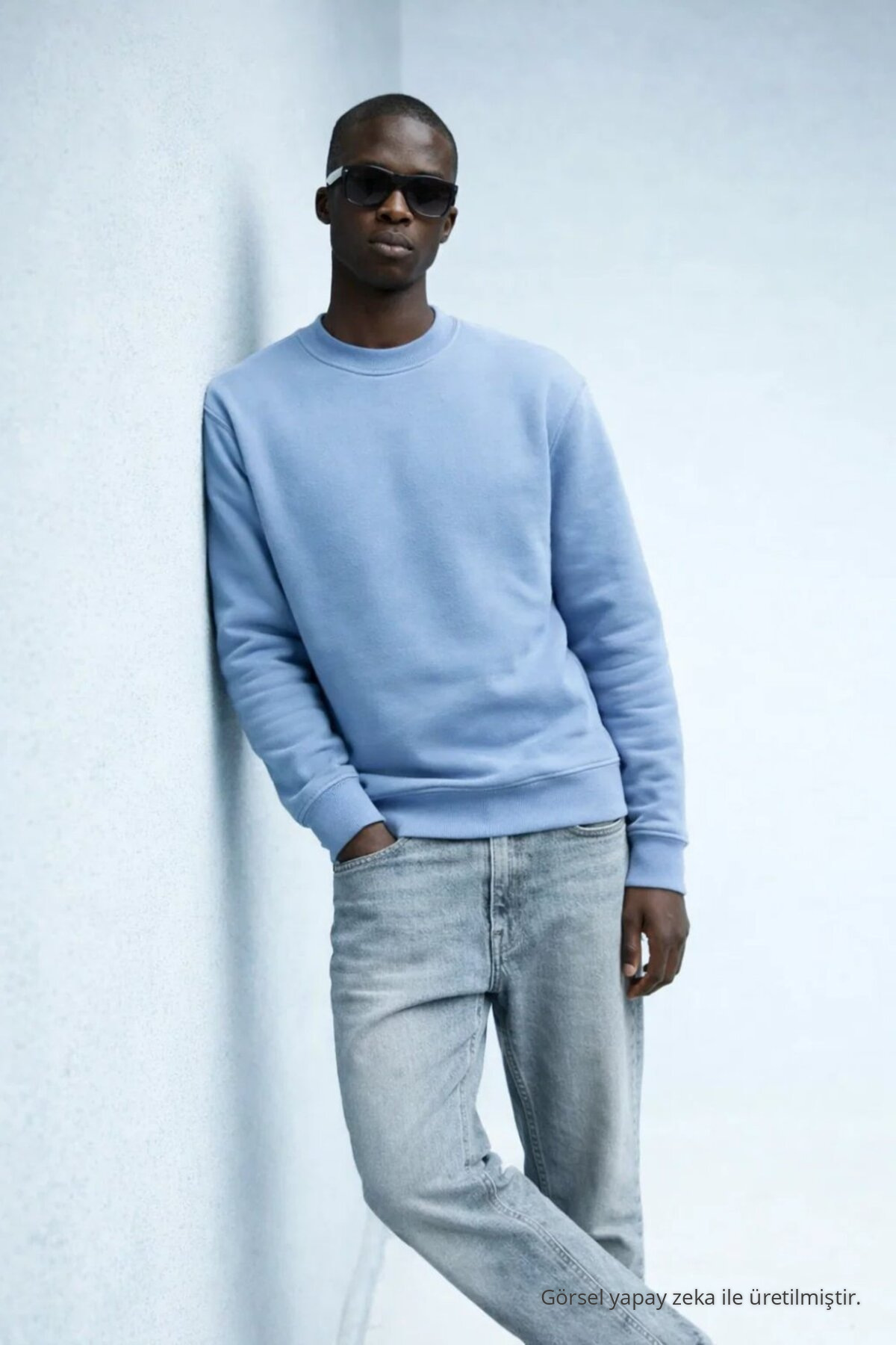 Erkek Kışlık Bebe BEBE MAVİ Oversize Sweatshirt 3