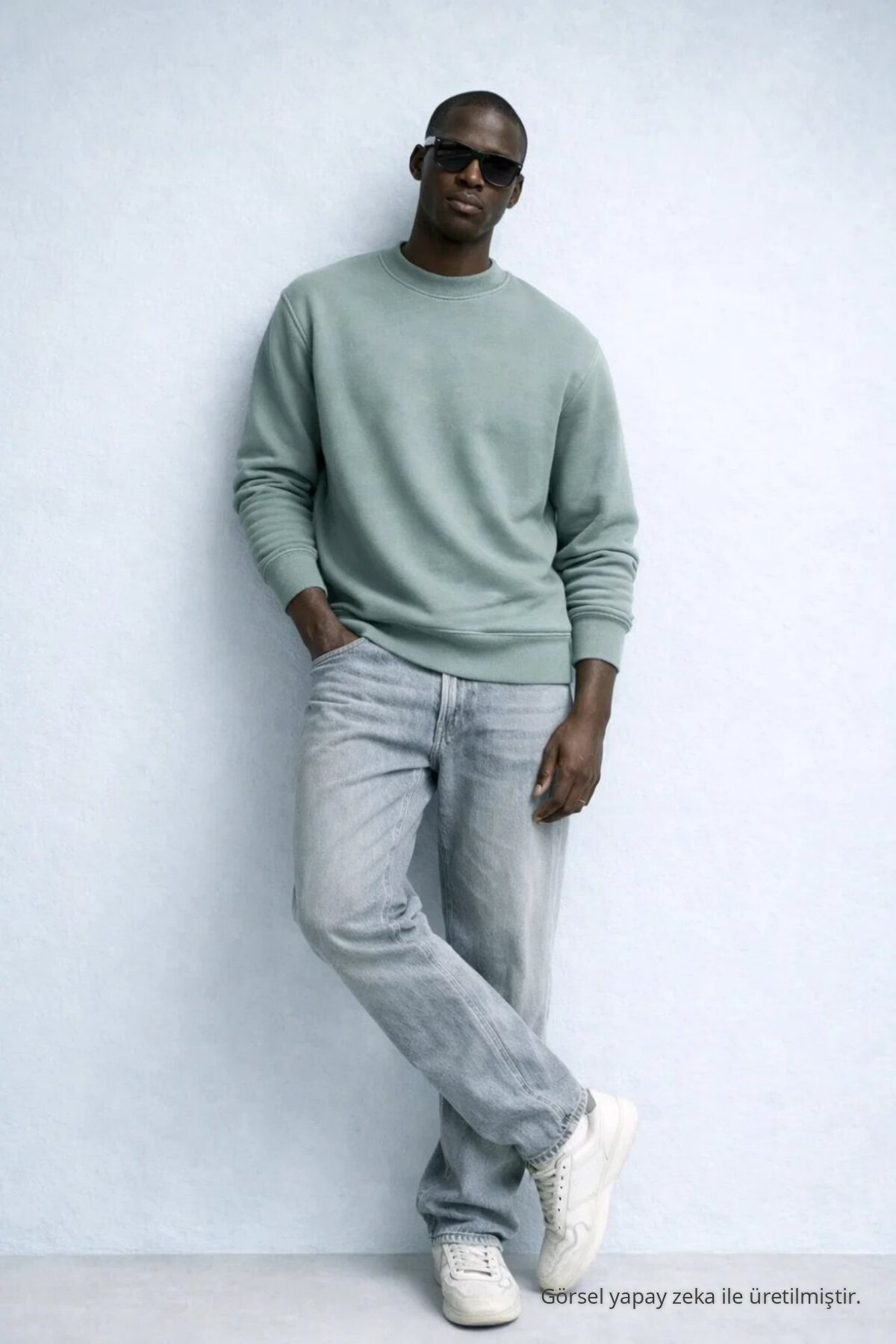 Erkek Kışlık Çağla Oversize Sweatshirt 4