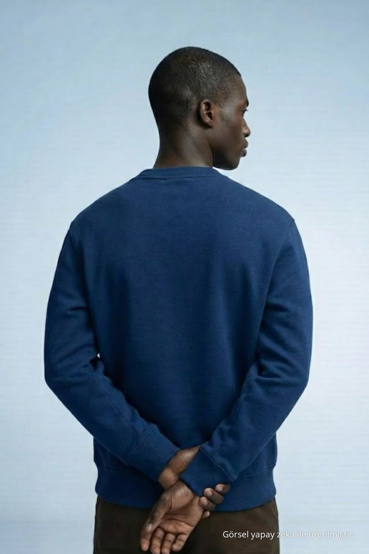 Erkek Kışlık LACİVERT Oversize Sweatshirt 6