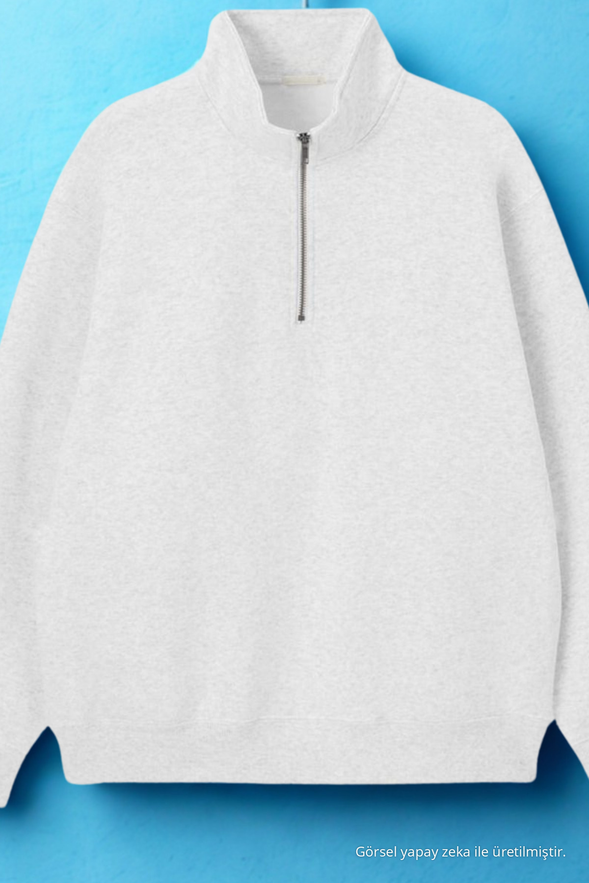 Erkek Dik Yaka Fermuarlı Sweatshirt GRİMELANJ GRIMELANJ 6