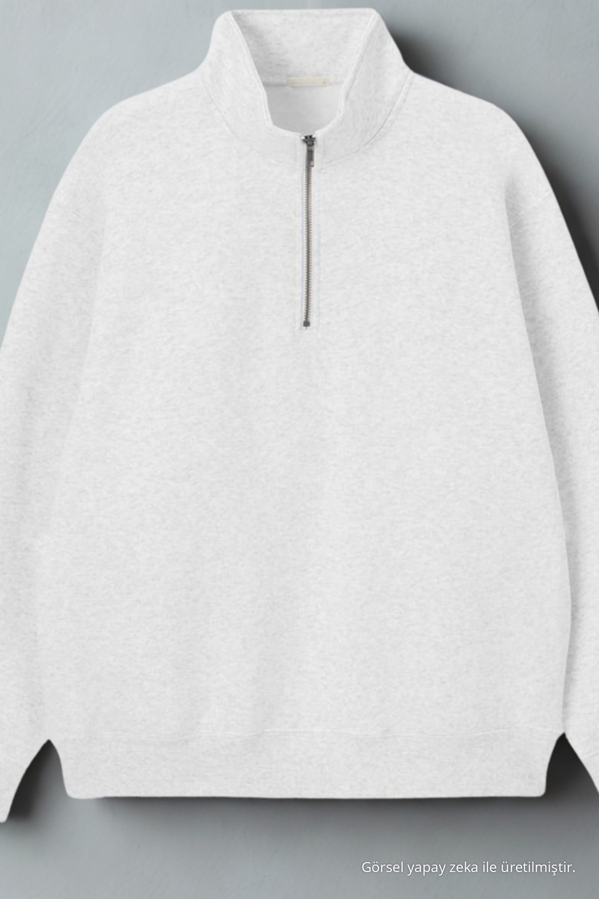 Erkek Dik Yaka Fermuarlı Sweatshirt GRİMELANJ GRIMELANJ 5