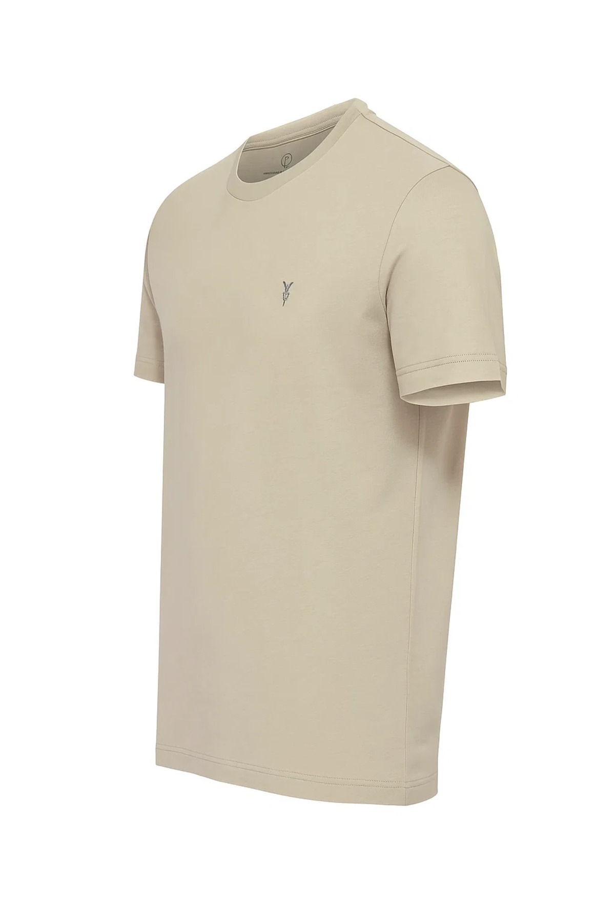 Erkek GRİ %100 Pamuk Slim Fit Bisiklet Yaka Kısa Kollu Tişört 5