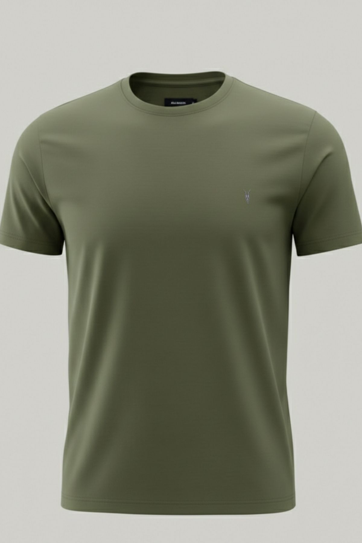 Erkek Bisiklet Yaka Salaş Basic HAKİ Tişört 6