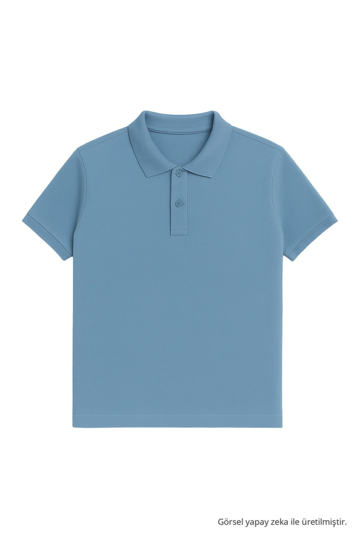 Erkek T-shirt 5-li Polo Yaka - Siyah-Mavi-Beyaz-Bebemavi-Bordo 4