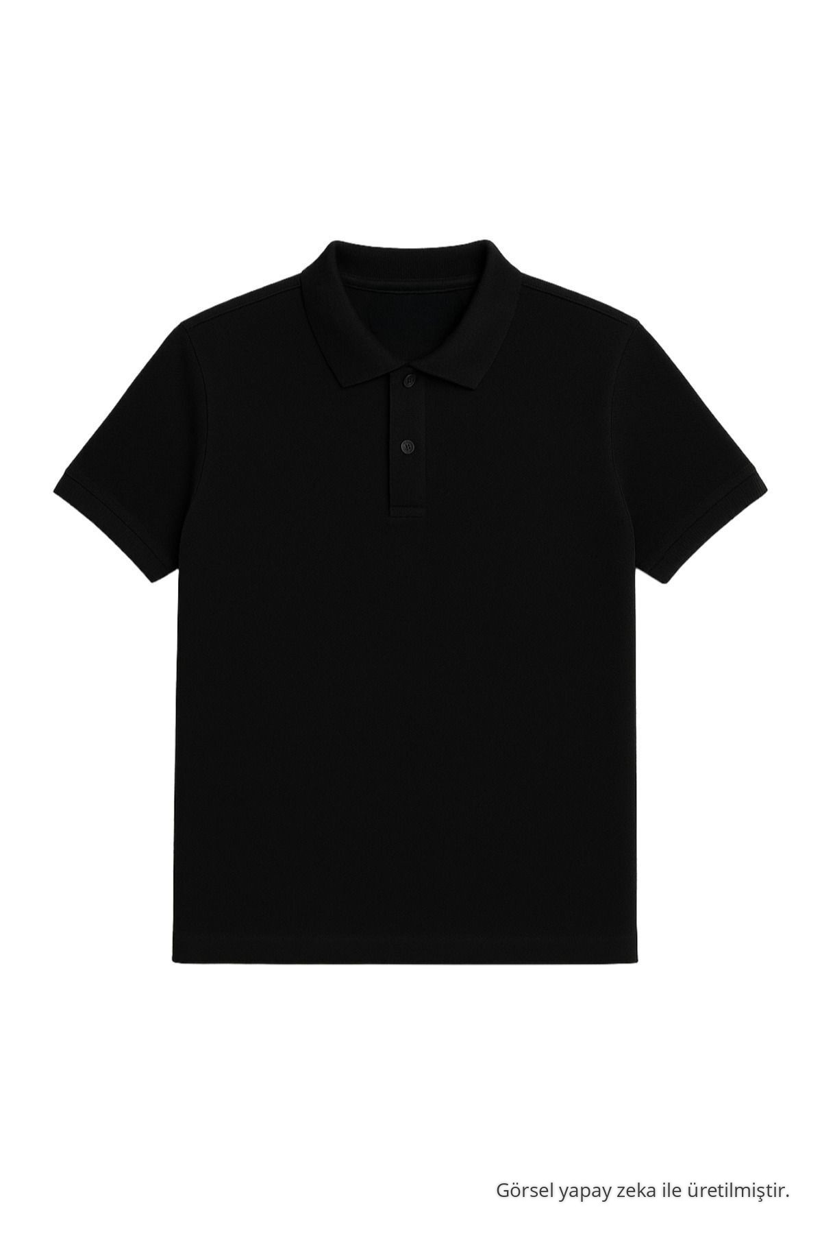 Erkek T-shirt 5-li Polo Yaka - Siyah-Mavi-Beyaz-Bebemavi-Bordo 8