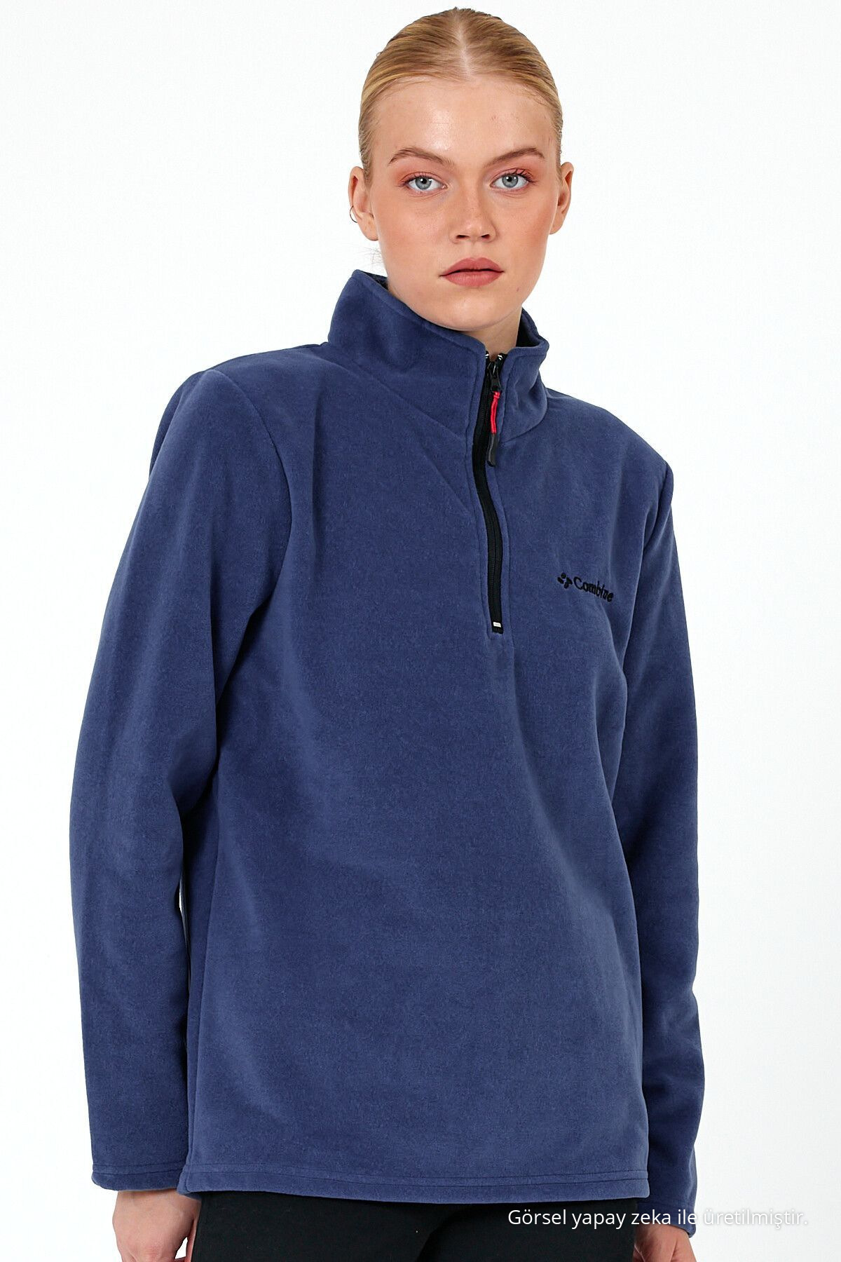 Kadın İNDİGO Polar Yarım Fermuarlı Outdoor Polar Ceket Tactical Flecee 6