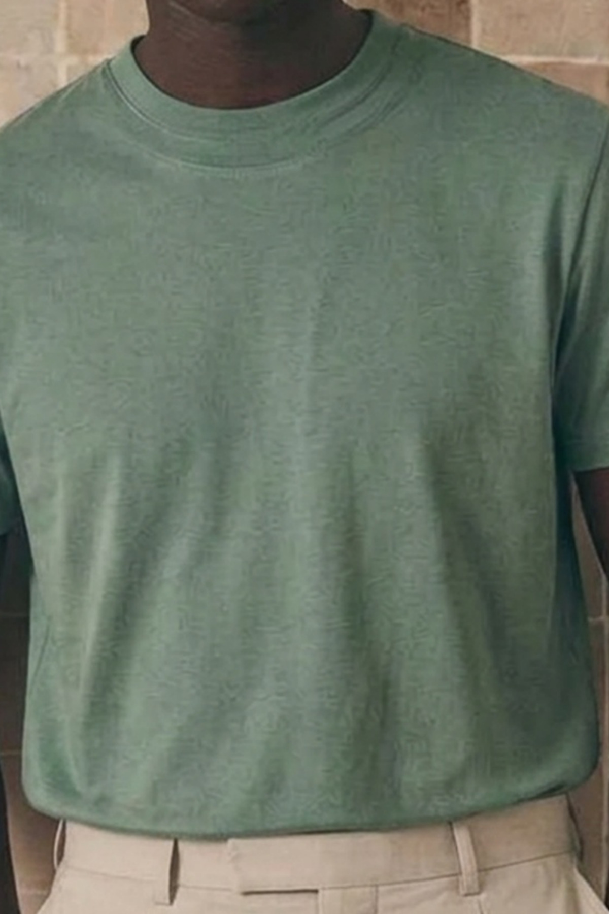 Erkek Klasik Relaxed Fit Çağla Tişört 6