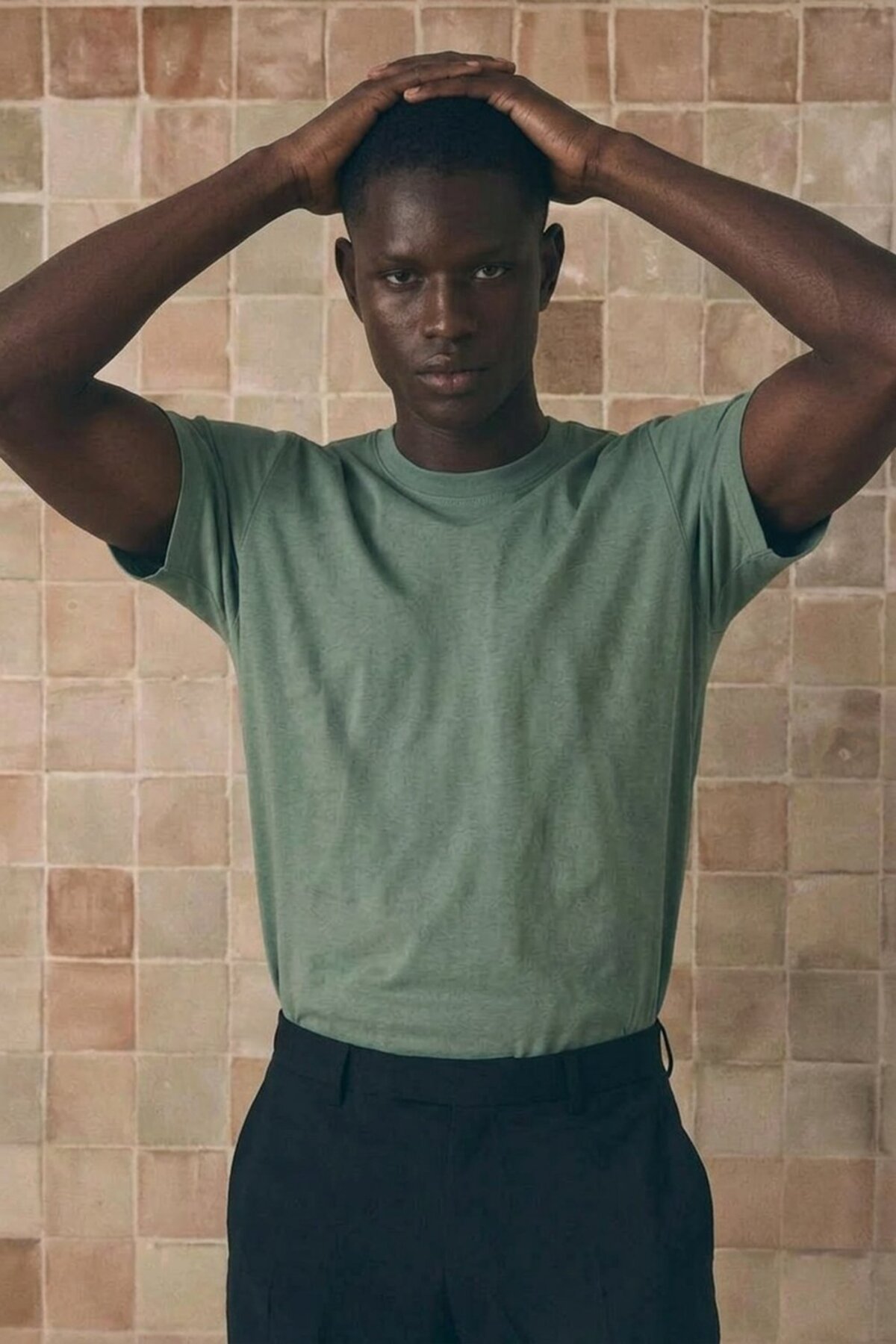 Erkek Klasik Relaxed Fit Çağla Tişört 4