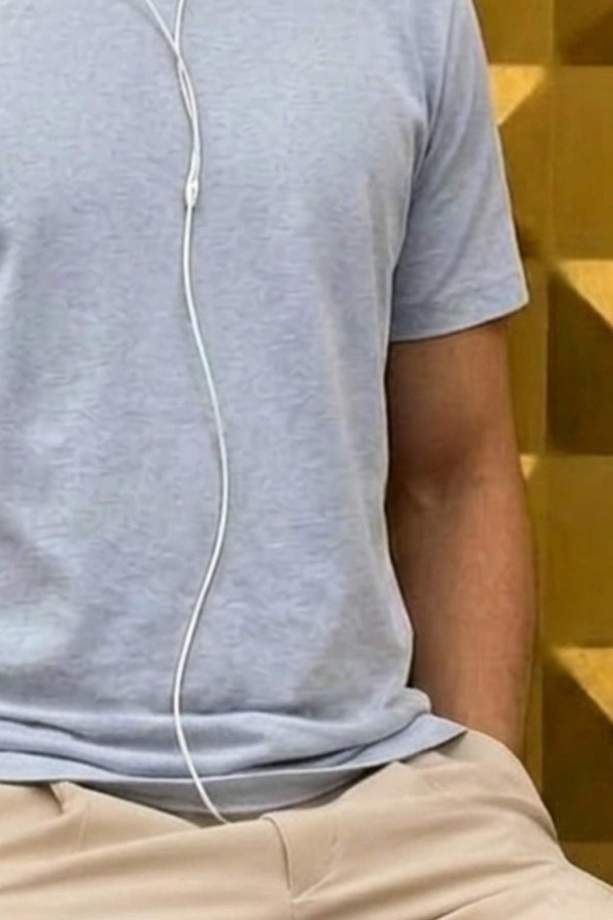Erkek Relaxed Casual Bebe Mavi Esnek Tişört 6