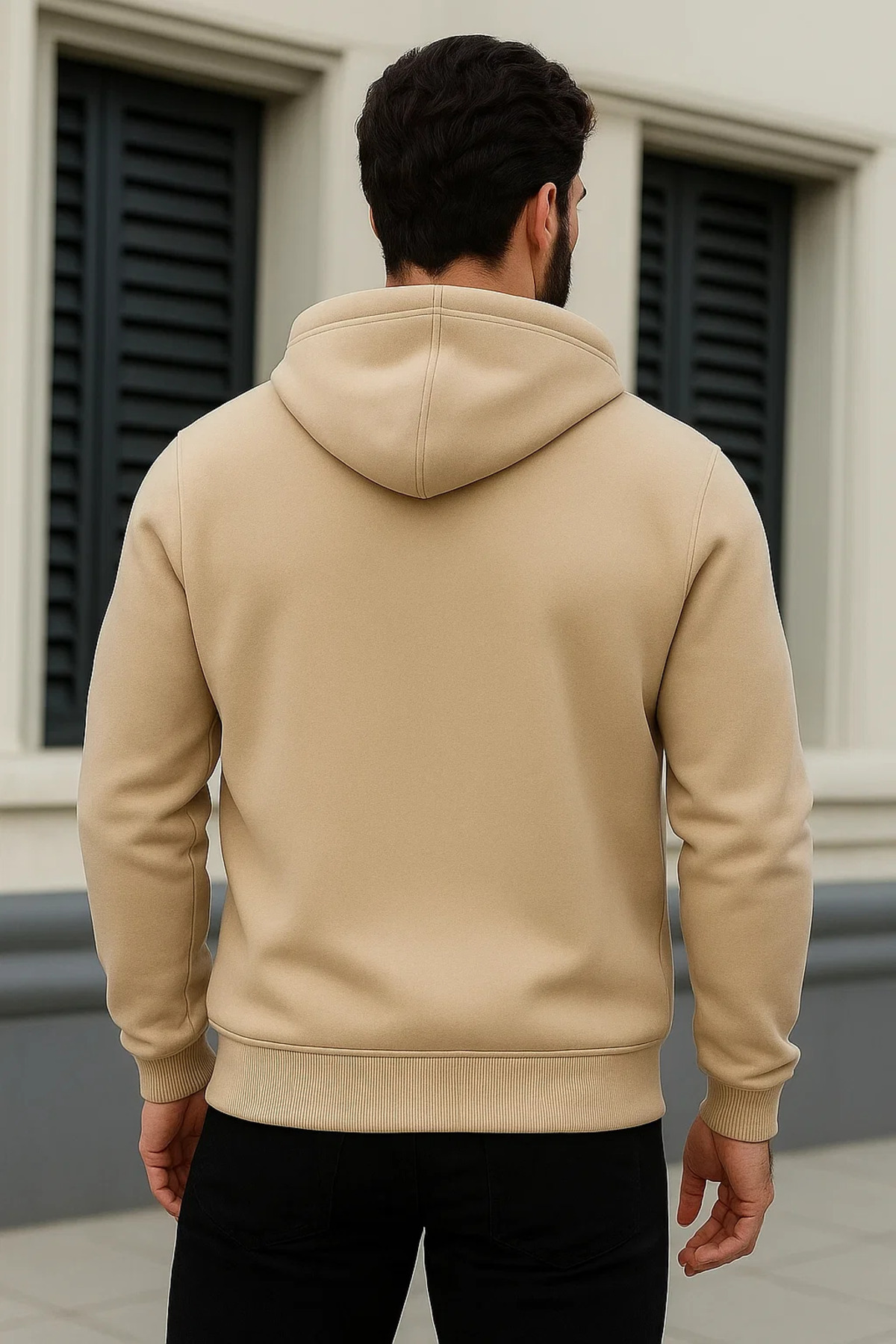Erkek Kapşonlu Oversize 3 Lü Paket Sweatshirt Gri 5