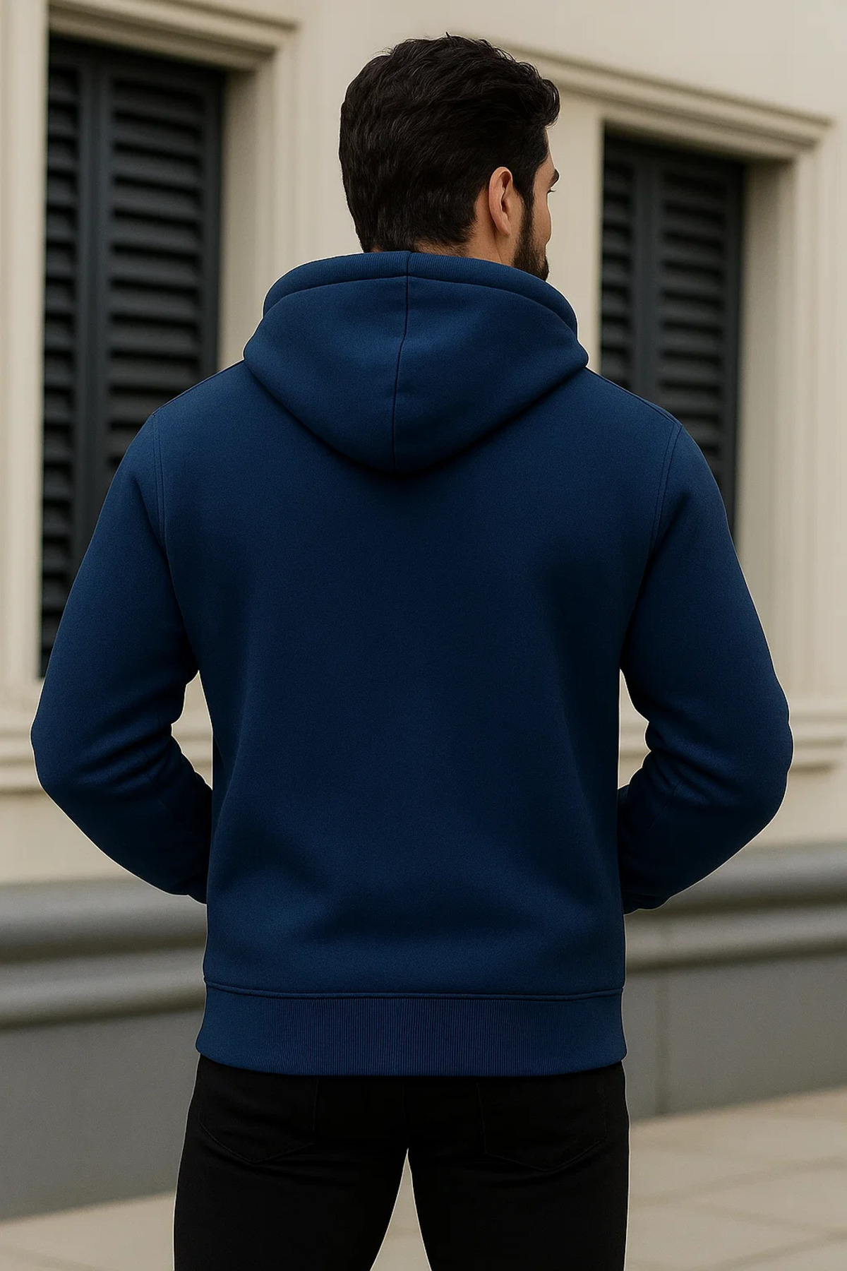 Erkek Kapşonlu Oversize 3 Lü Paket Sweatshirt Kırmızı 5