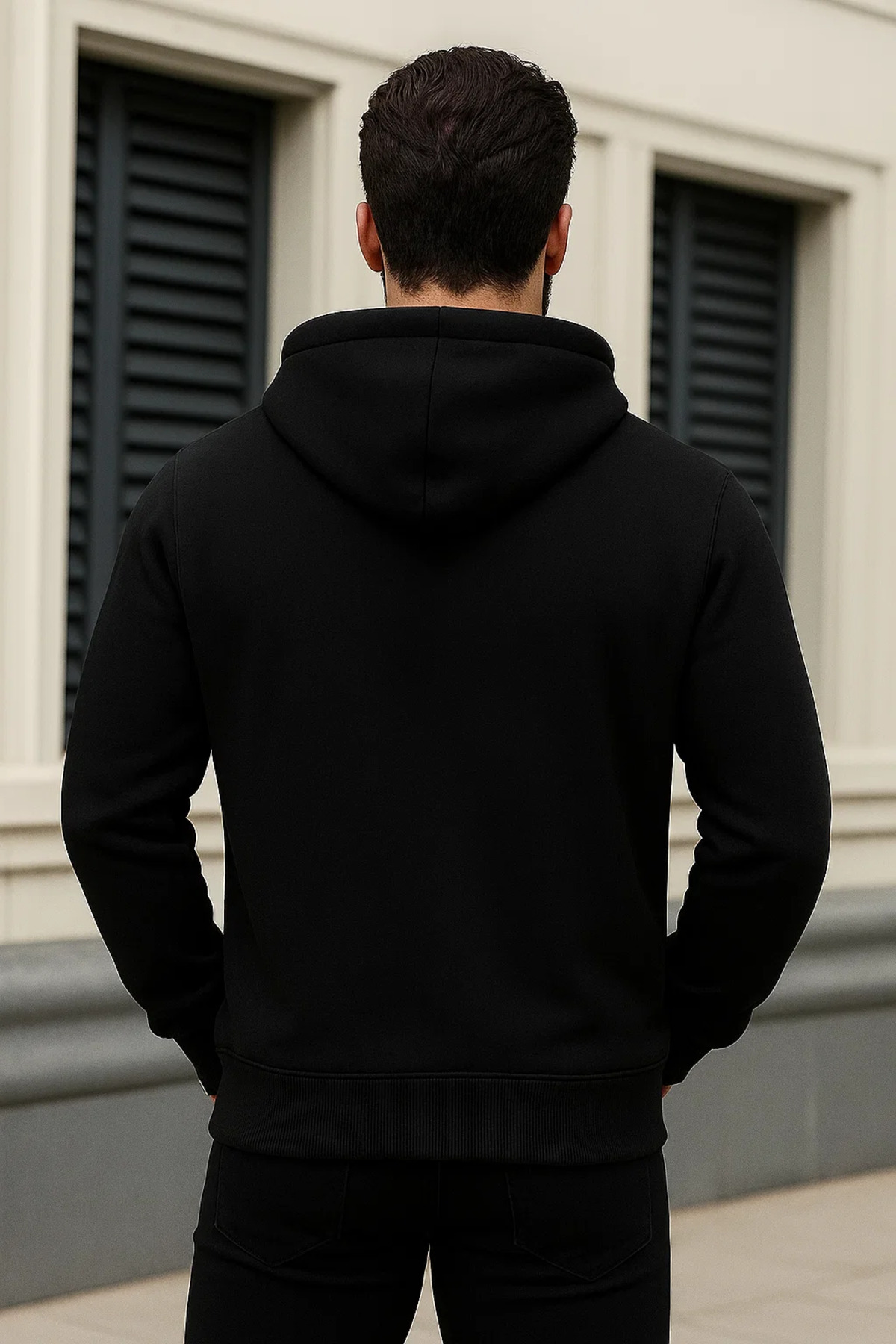 Erkek Kapşonlu Oversize 3 Lü Paket Sweatshirt Tuğla 7