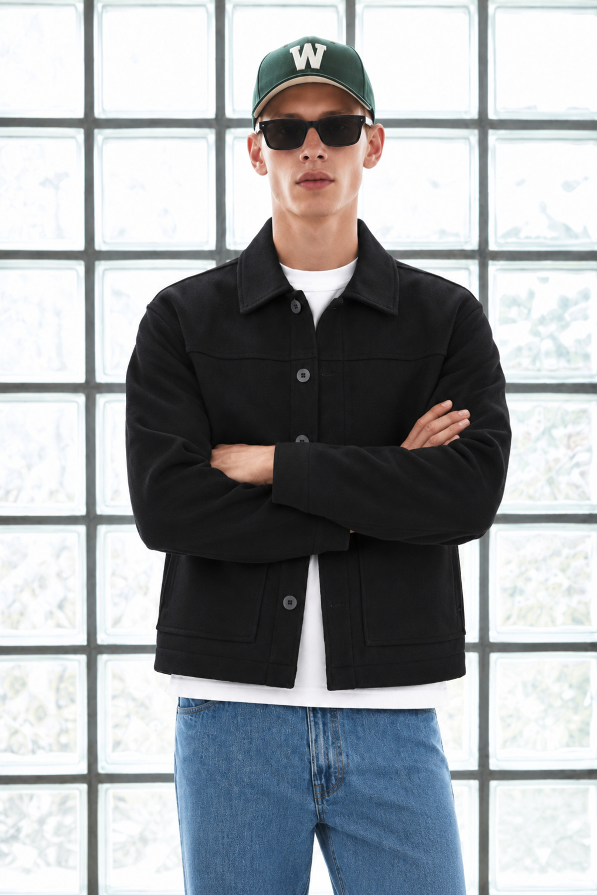 Erkek Oversize Cepli Mevsimlik Siyah Ceket 6