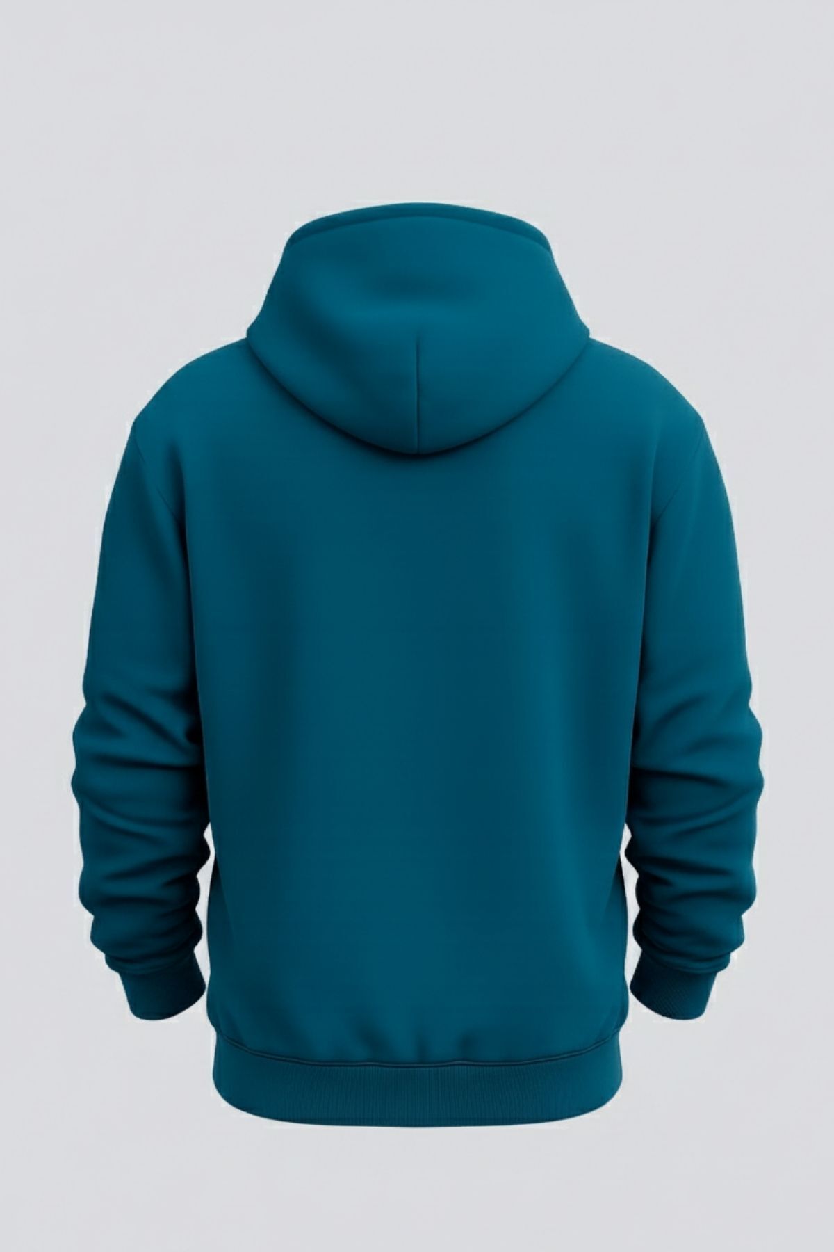 Erkek Rahat Basic Mint Kapşonlu Sweatshirt 6