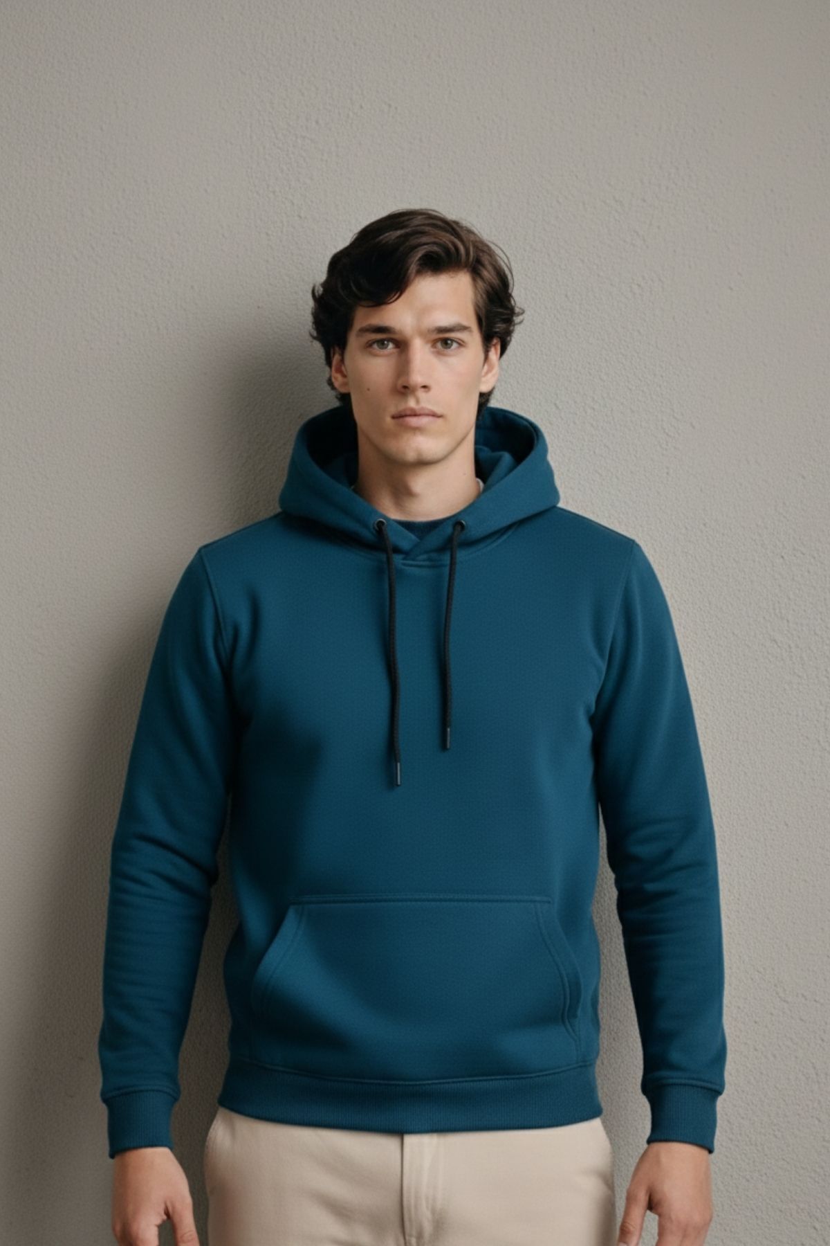 Erkek Premium Salaş Mint Kapşonlu Sweatshirt 5