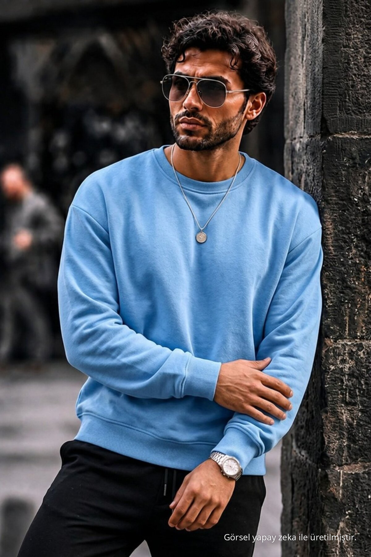 Erkek Kalın Dokuma Bebe Mavi B.Mavi Sweatshirt 3