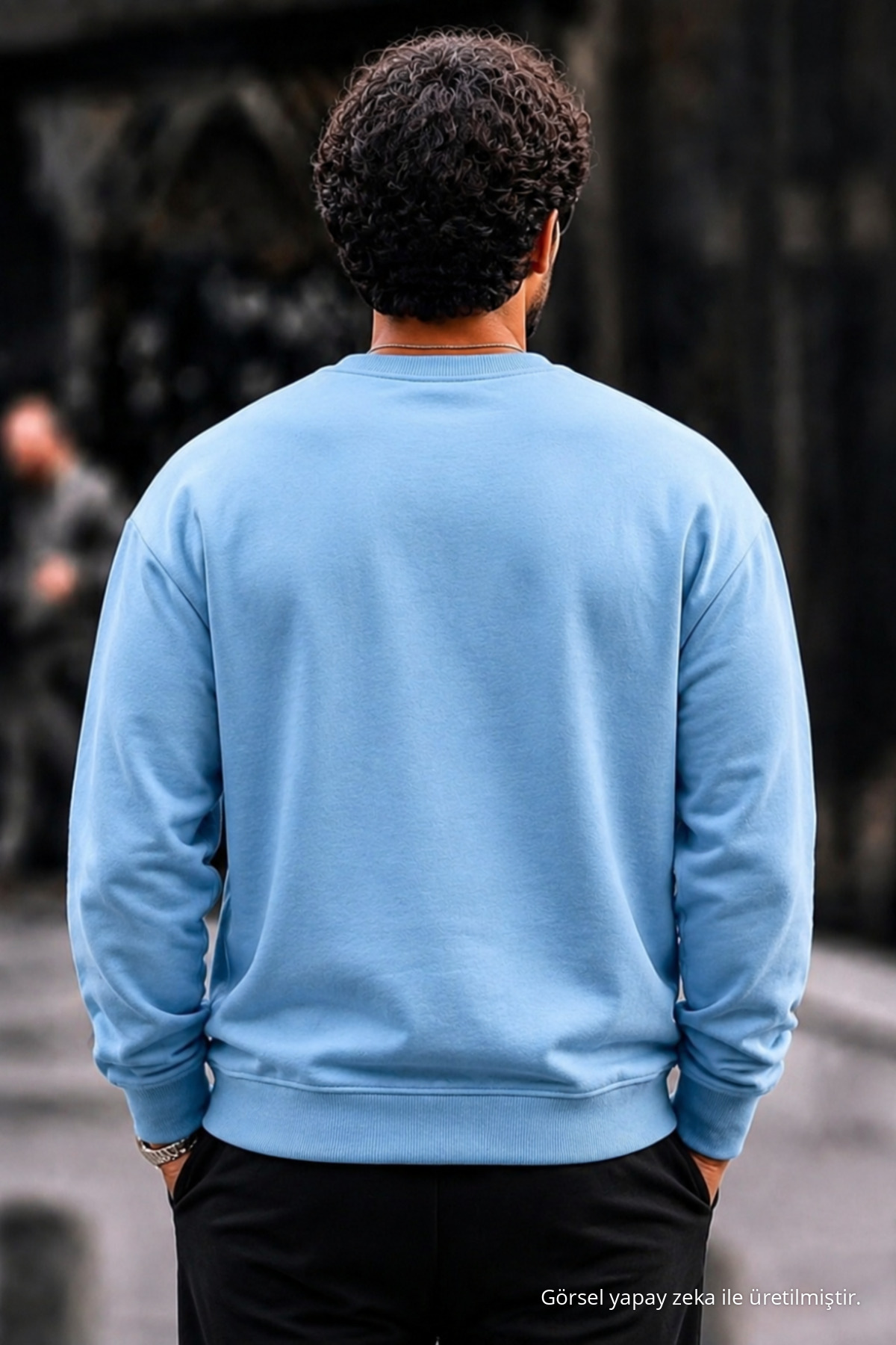Erkek Kalın Dokuma Bebe Mavi B.Mavi Sweatshirt 5