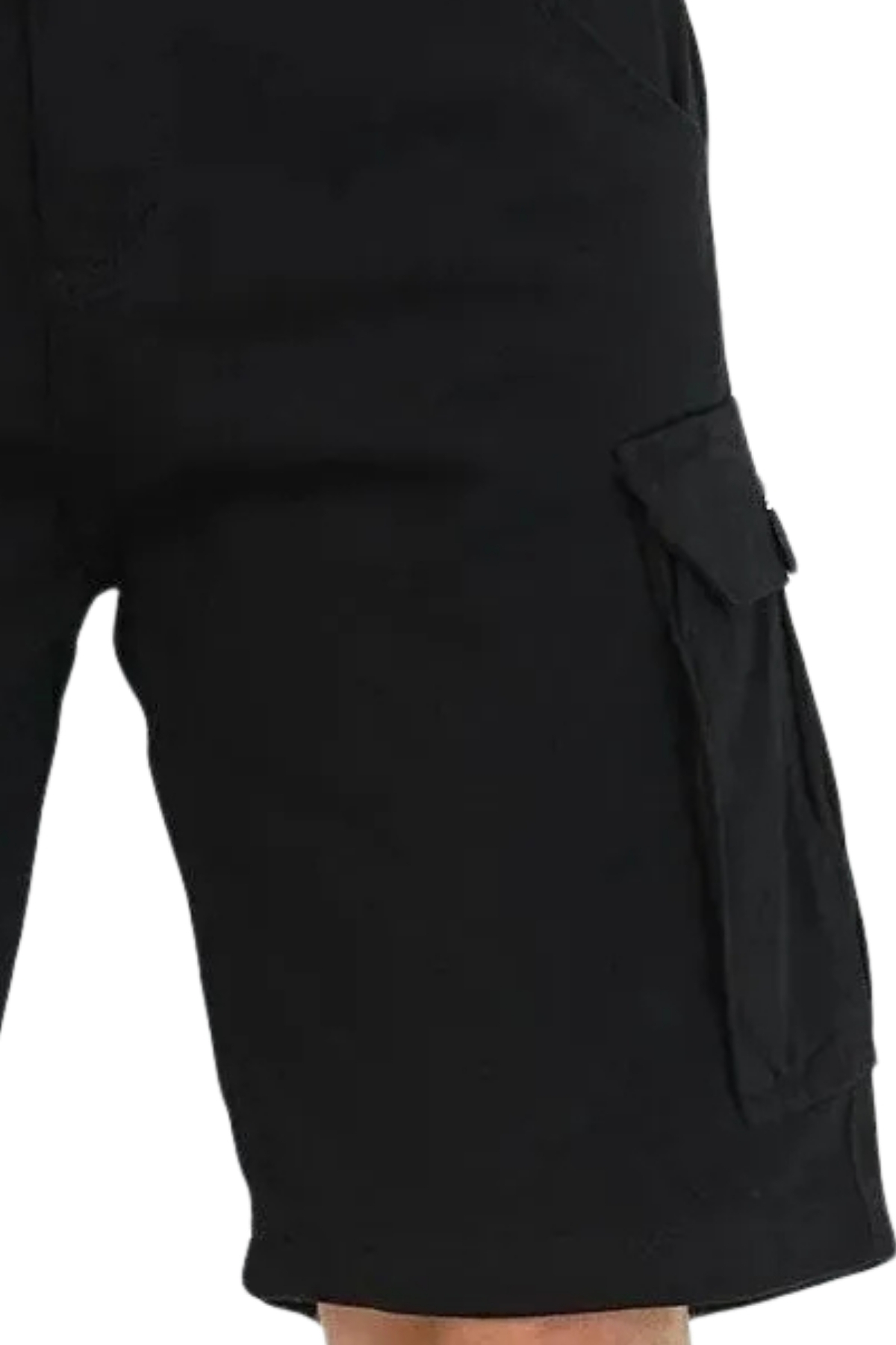 Erkek Slim Fit Kargo Cep Kapri Şort Lacivert 6