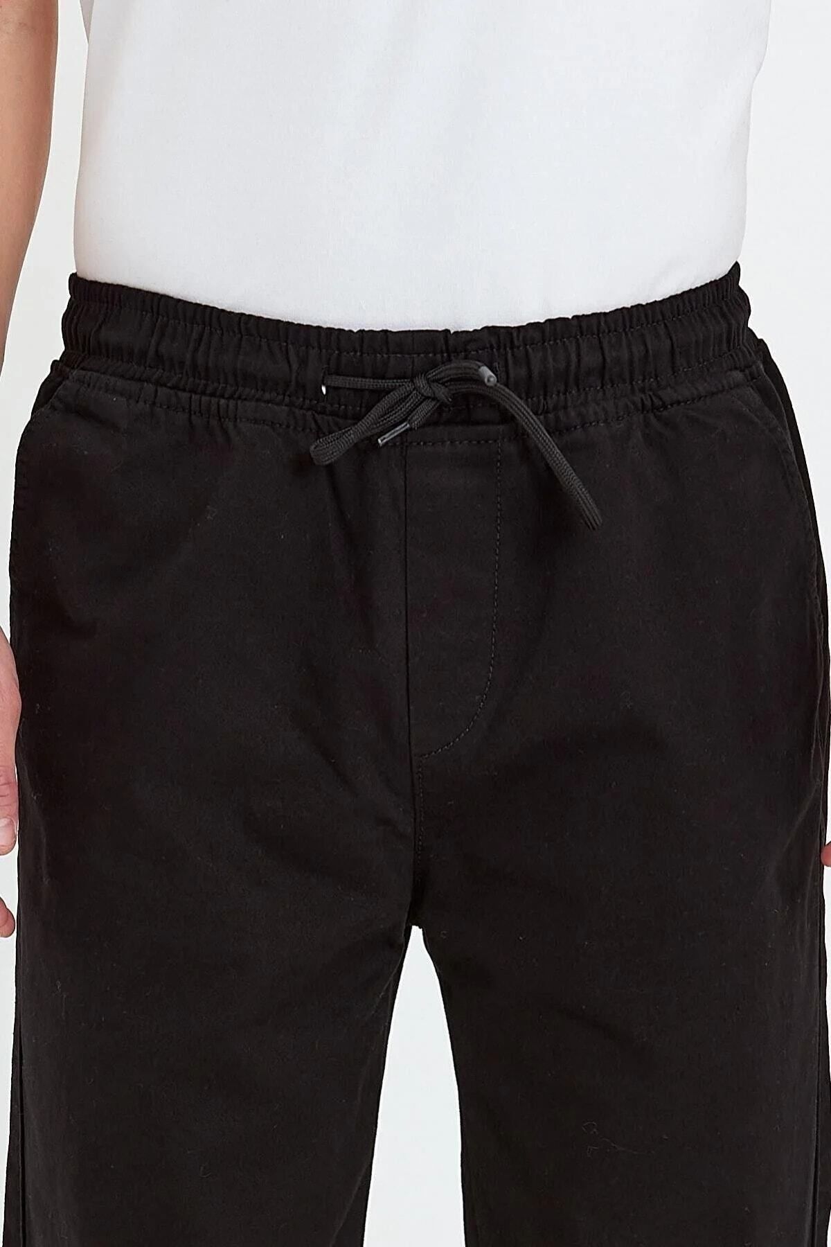 Erkek Paçası Lastikli Jogger Siyah 3