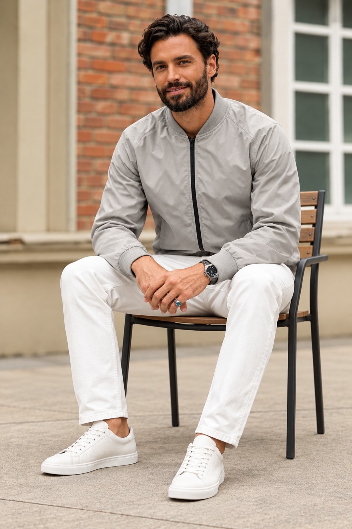 Erkek Mevsimlik Casual Taş Yağmurluk 5