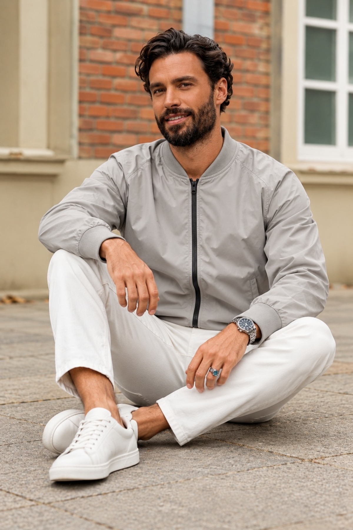 Erkek Mevsimlik Casual Taş Yağmurluk 6