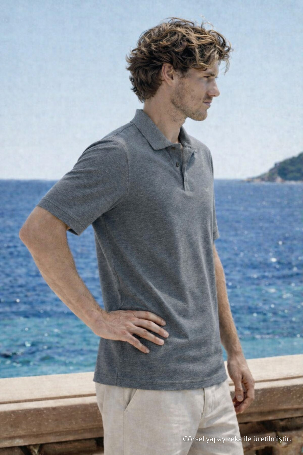Erkek Premium Comfort Füme Polo Yaka T Shirt 3