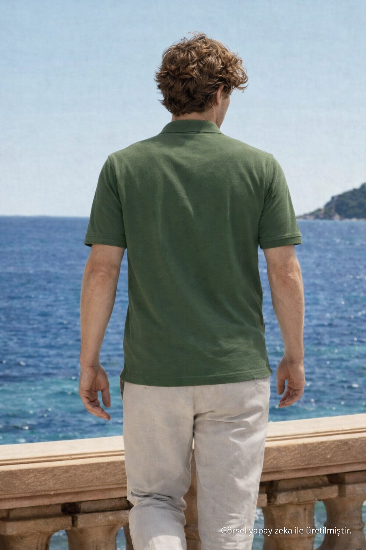 Erkek Premium Comfort Haki Polo Yaka T Shirt 6